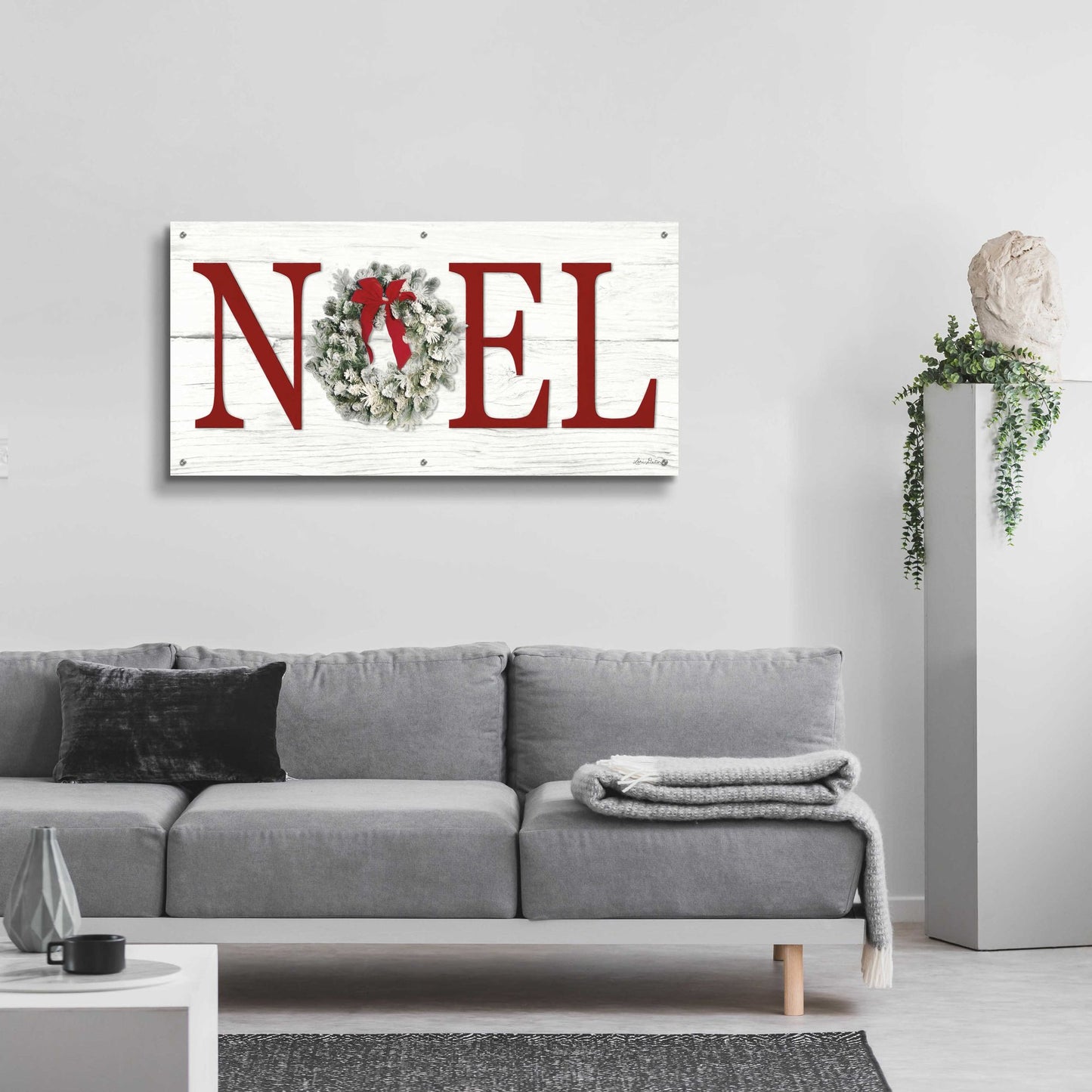 Epic Art 'Christmas Noel' by Lori Deiter Acrylic Glass Wall Art,48x24