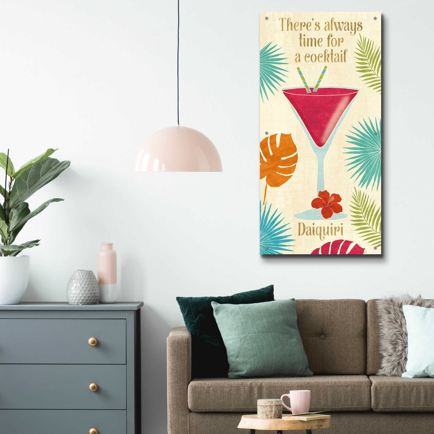 Epic Art 'Exotic Breeze XIII' by Veronique Charron, Acrylic Glass Wall Art,24x48