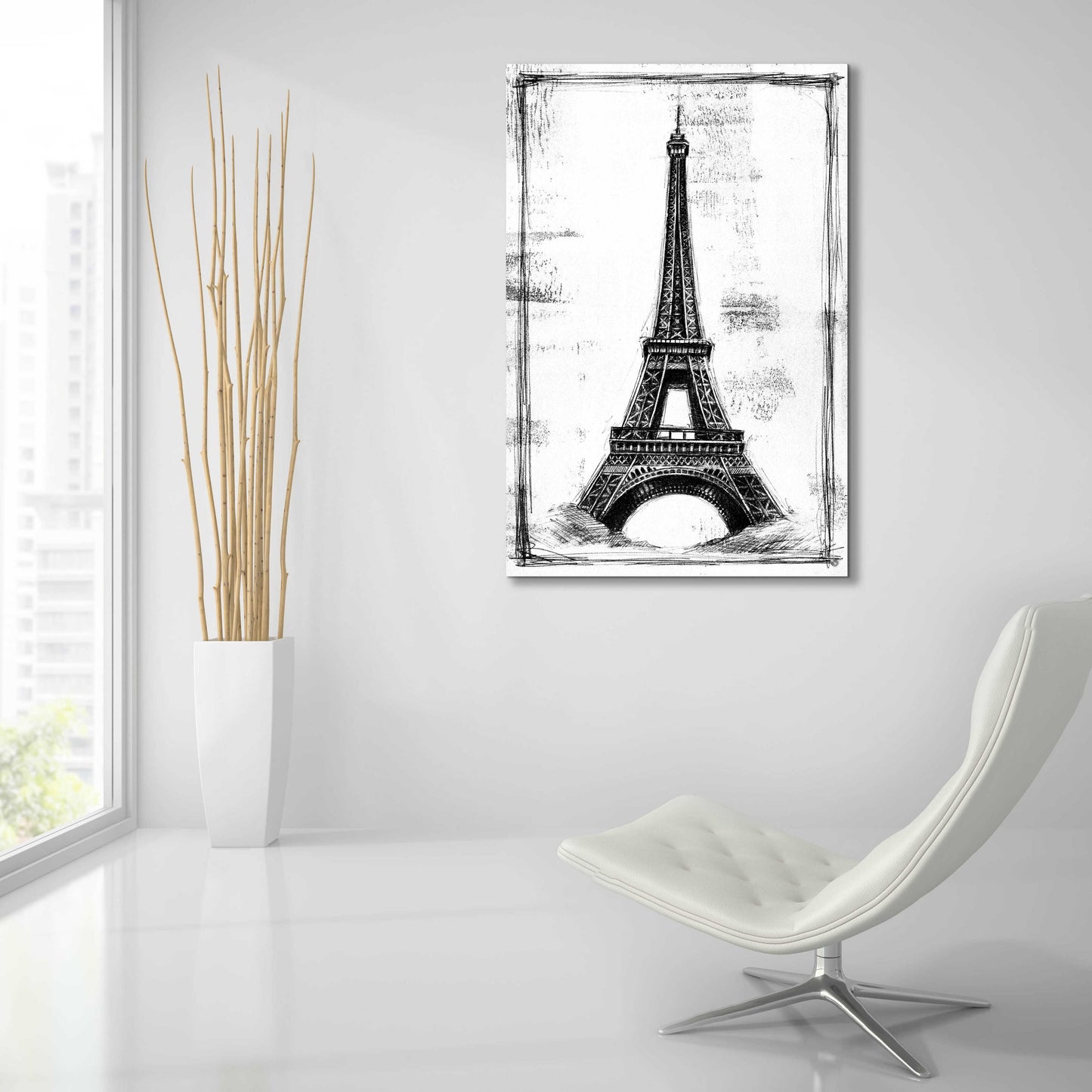 Epic Art 'European Icon Blueprint I' by Ethan Harper, Acrylic Glass Wall Art,24x36