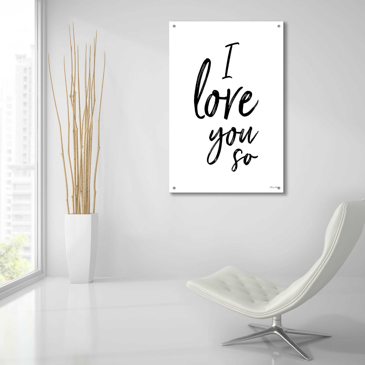 Epic Art 'I Love You So' by Susan Ball, Acrylic Glass Wall Art,24x36