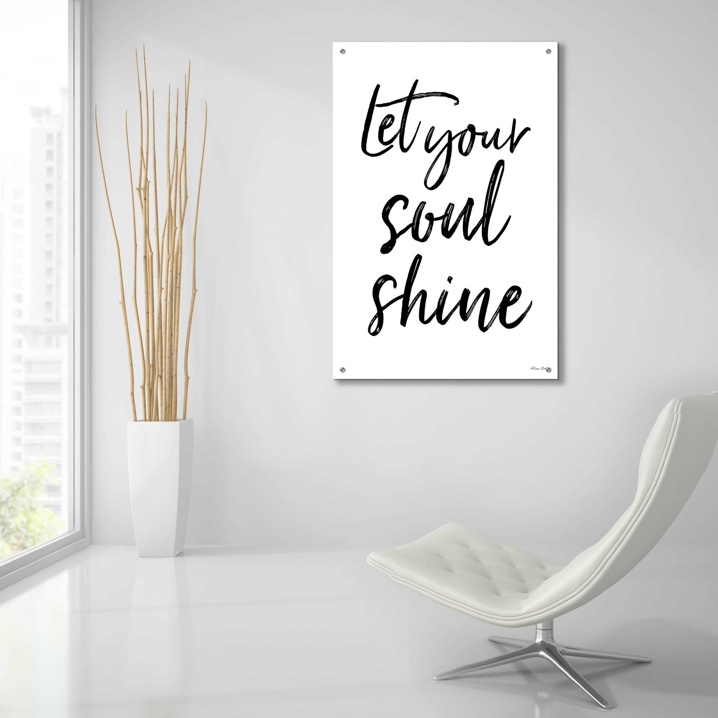 Epic Art 'Let Your Soul Shine' by Susan Ball, Acrylic Glass Wall Art,24x36