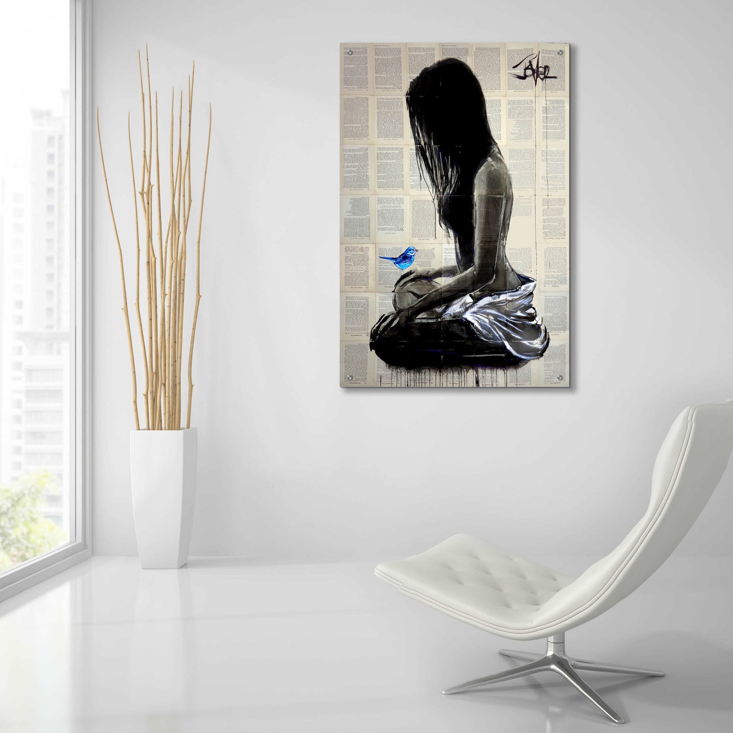 Epic Art 'Maiden Hope' by Loui Jover, Acrylic Glass Wall Art,24x36