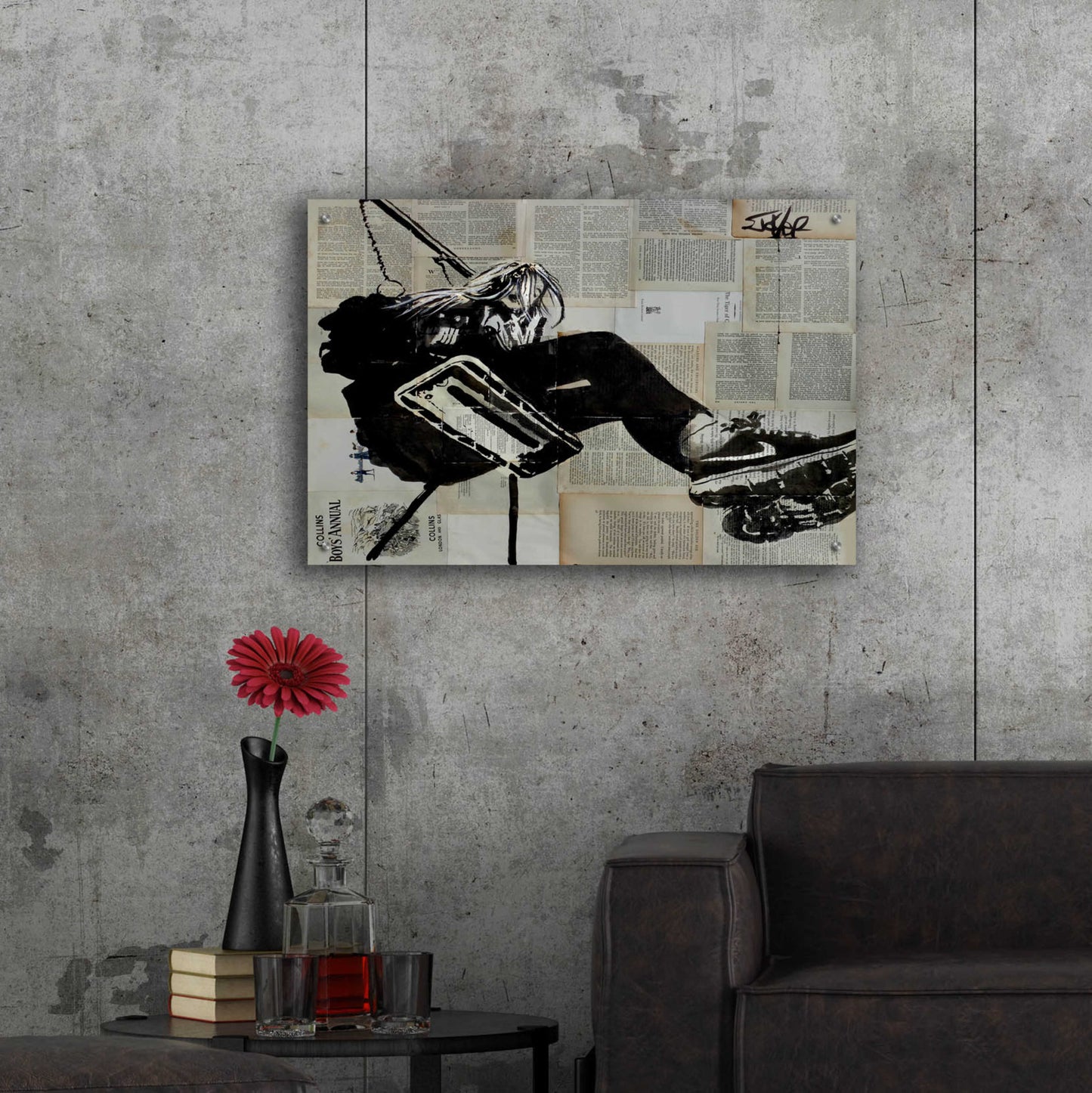 Epic Art 'Sway Away' by Loui Jover, Acrylic Glass Wall Art,36x24