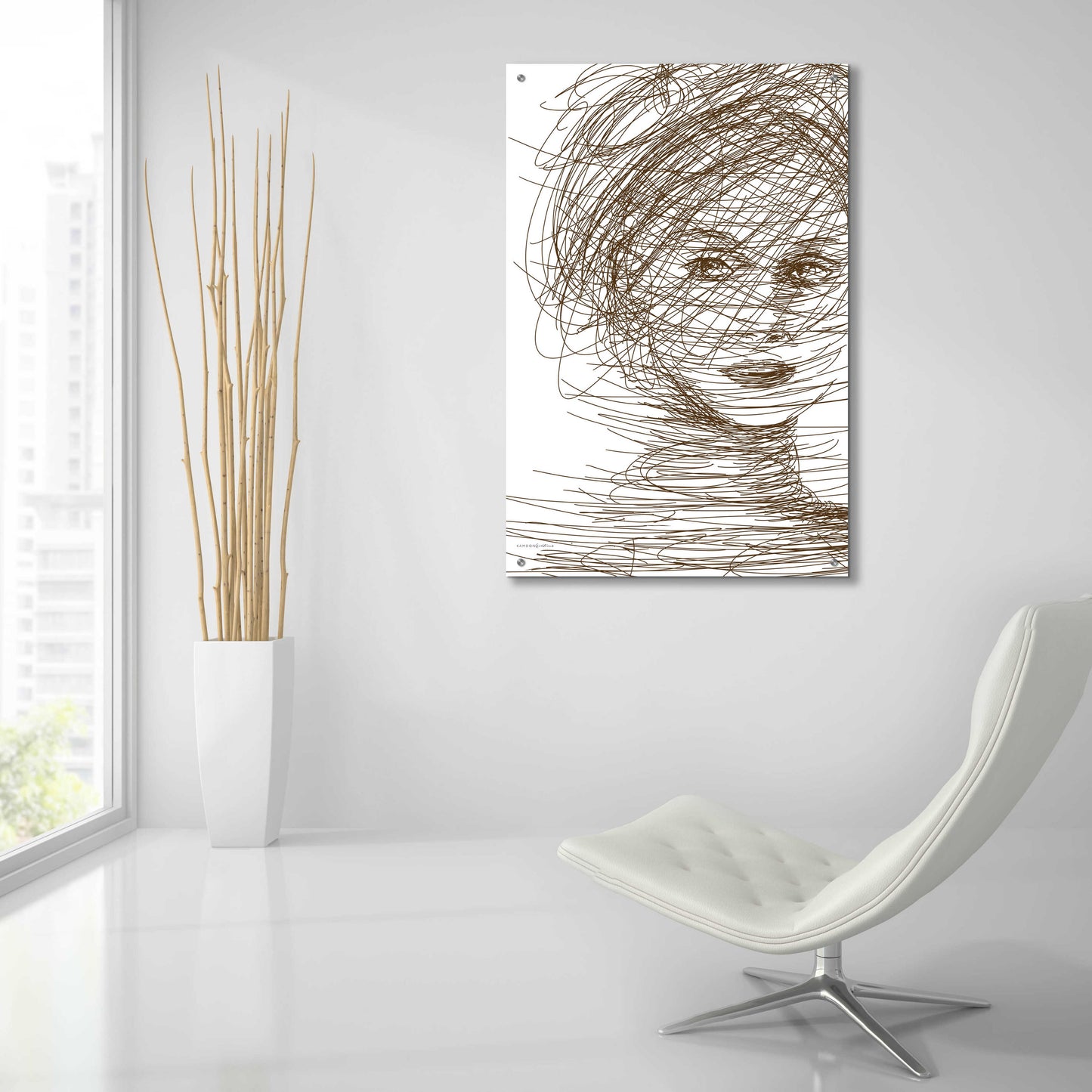 Epic Art 'Fascinator' by Kamdon Kreations, Acrylic Glass Wall Art,24x36