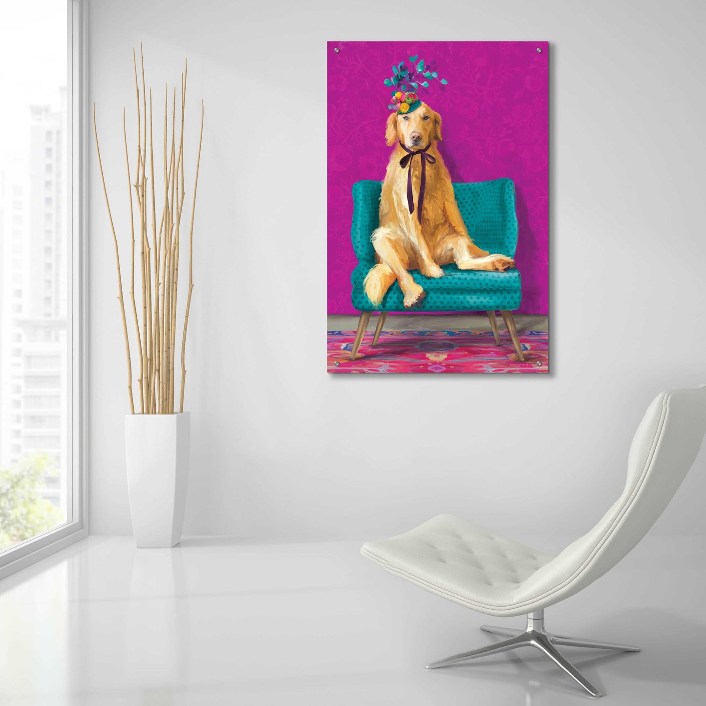 Epic Art 'Duchess' by Kamdon Kreations, Acrylic Glass Wall Art,24x36