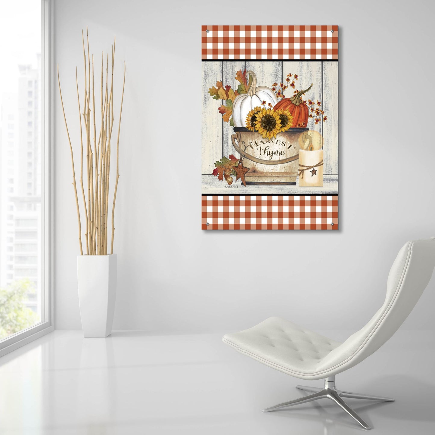 Epic Art 'Harvest Thyme' by Linda Spivey, Acrylic Glass Wall Art,24x36