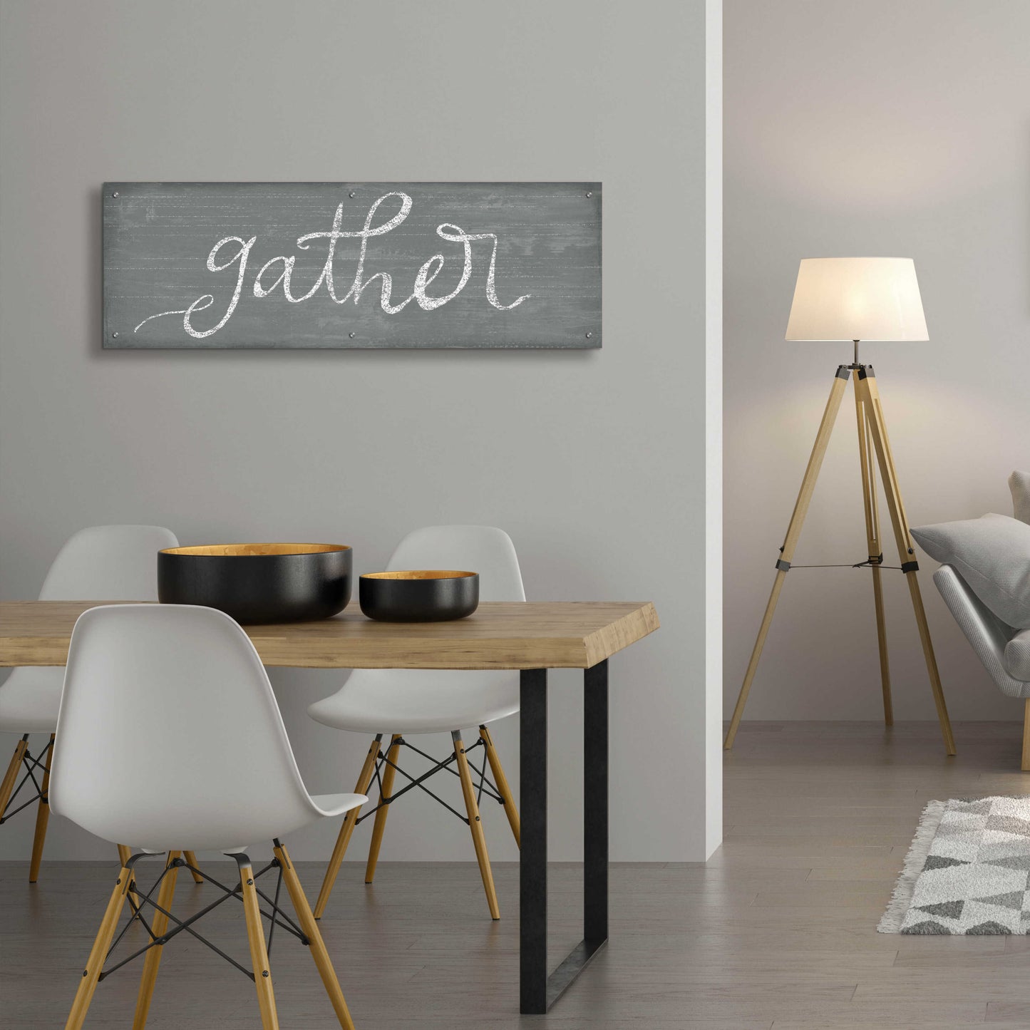 Epic Art 'Schoolhouse Gather' by Sue Schlabach, Acrylic Glass Wall Art,48x16