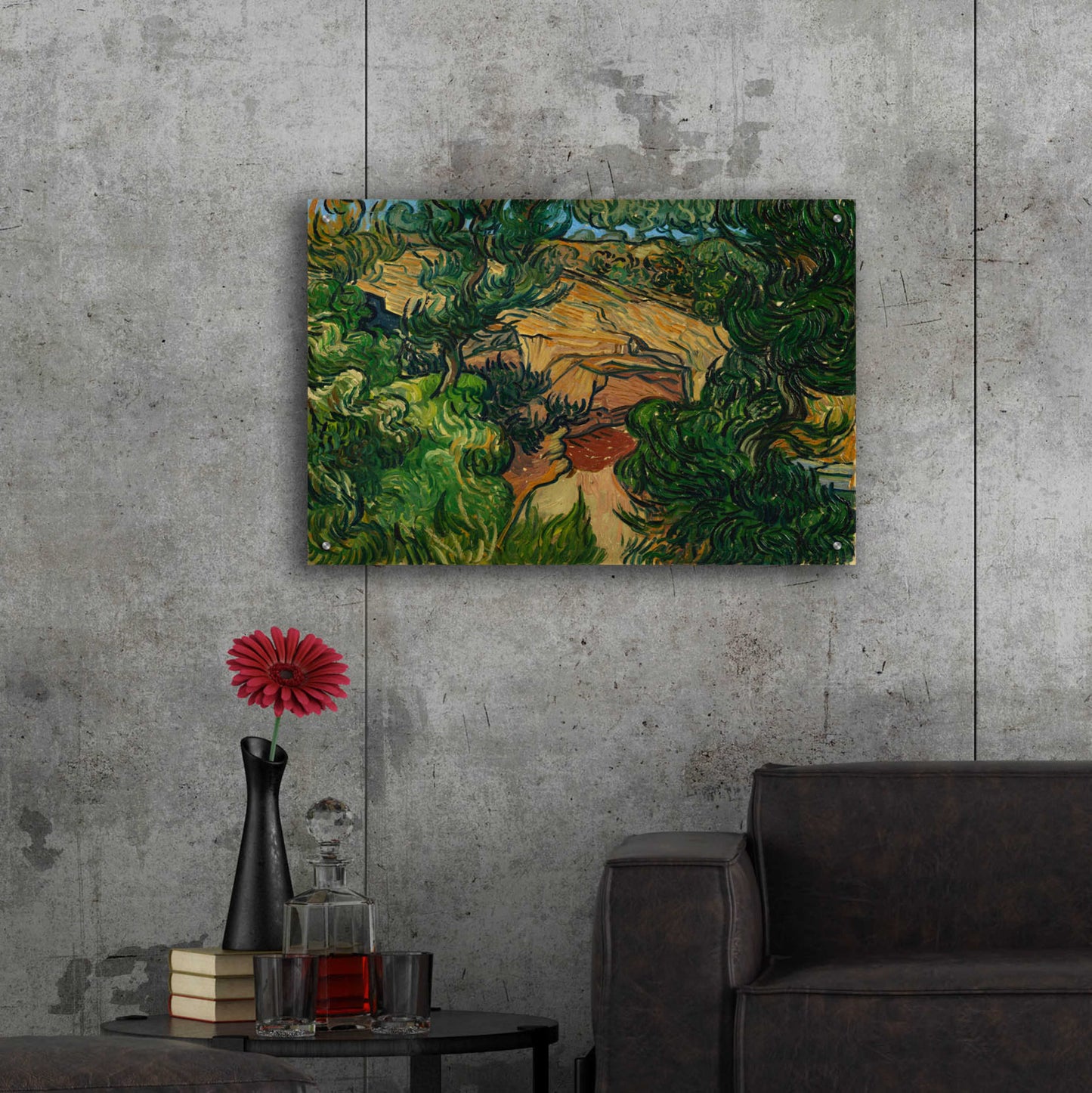 Epic Art 'Entrance To A Quarry' by Vincent Van Gogh, Acrylic Glass Wall Art,36x24