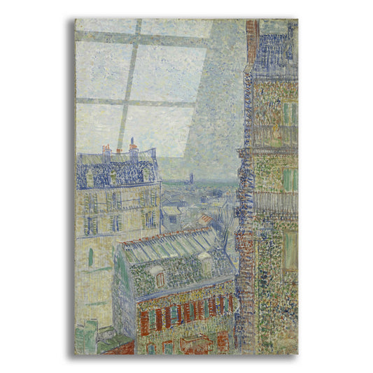 Epic Art 'View From Theo's Apartment' by Vincent Van Gogh, Acrylic Glass Wall Art