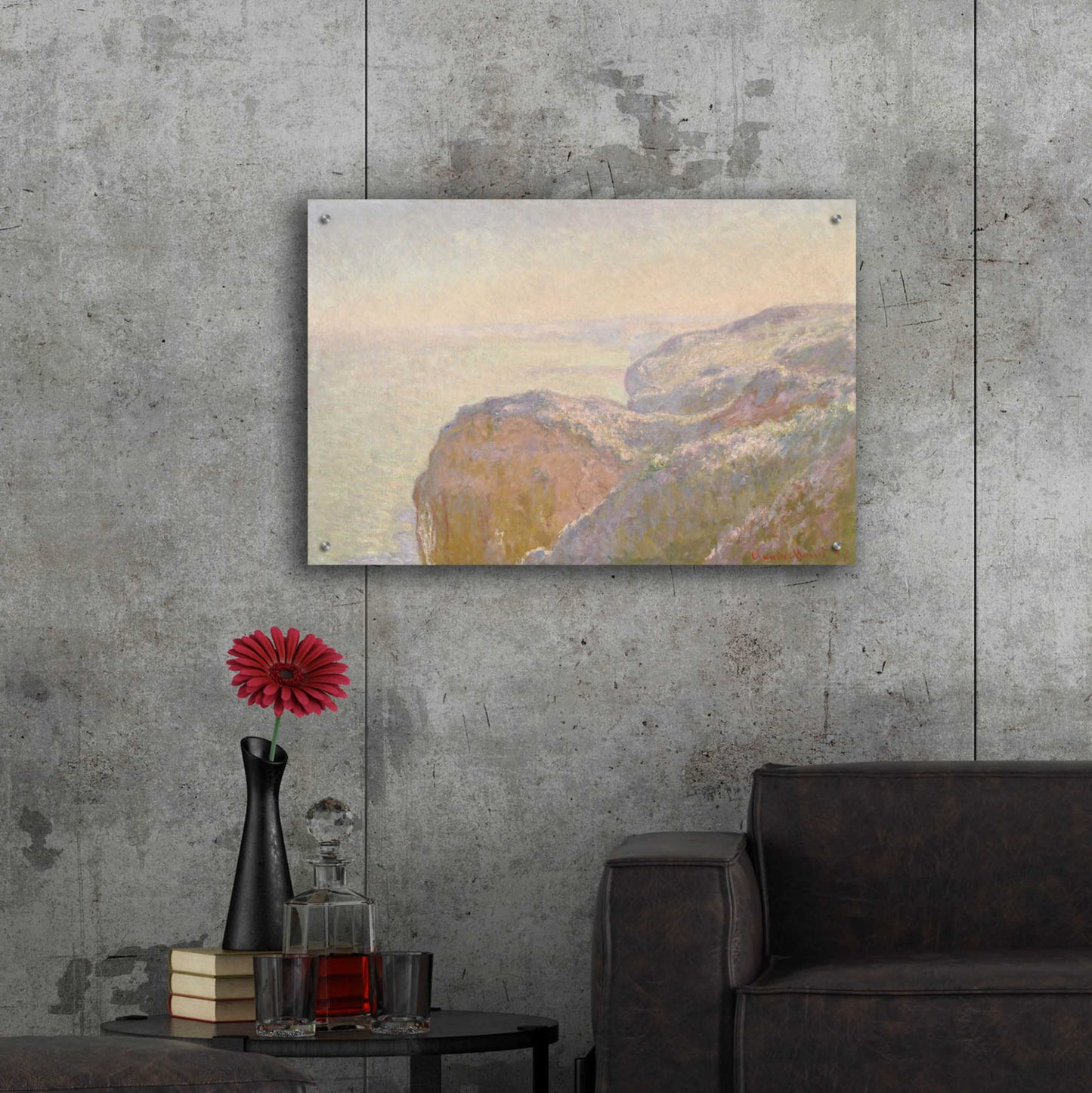 Epic Art 'Val-Saint-Nicolas, Near Dieppe' by Claude Monet, Acrylic Glass Wall Art,36x24