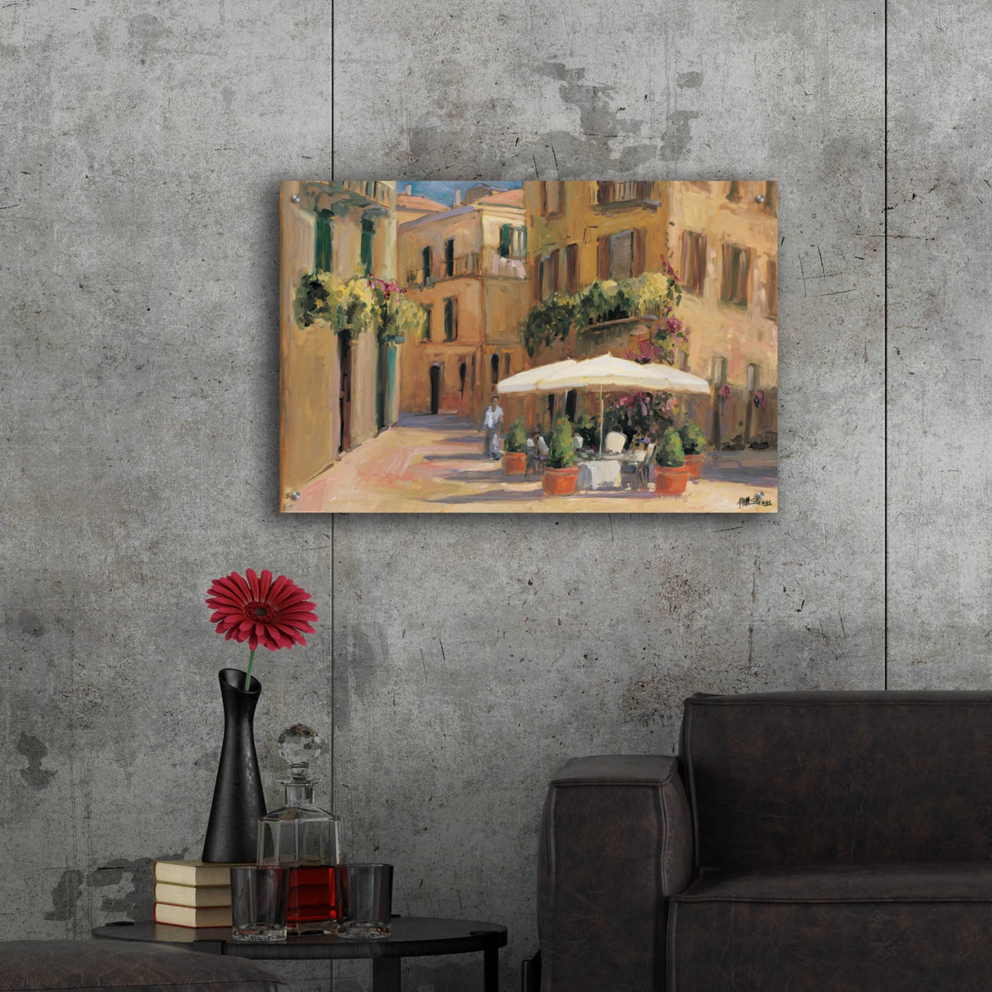 Epic Art 'Cafe Bordeaux' by Allayn Stevens, Acrylic Glass Wall Art,36x24
