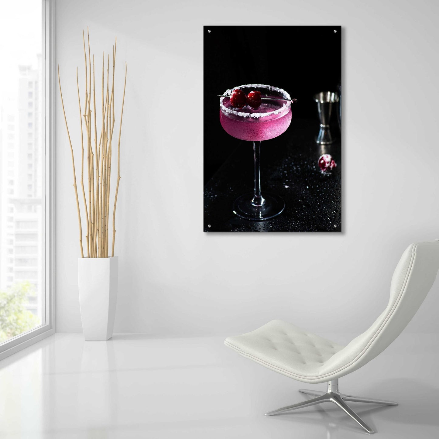 Epic Art 'Purple Rain' by Epic Portfolio, Acrylic Glass Wall Art,24x36