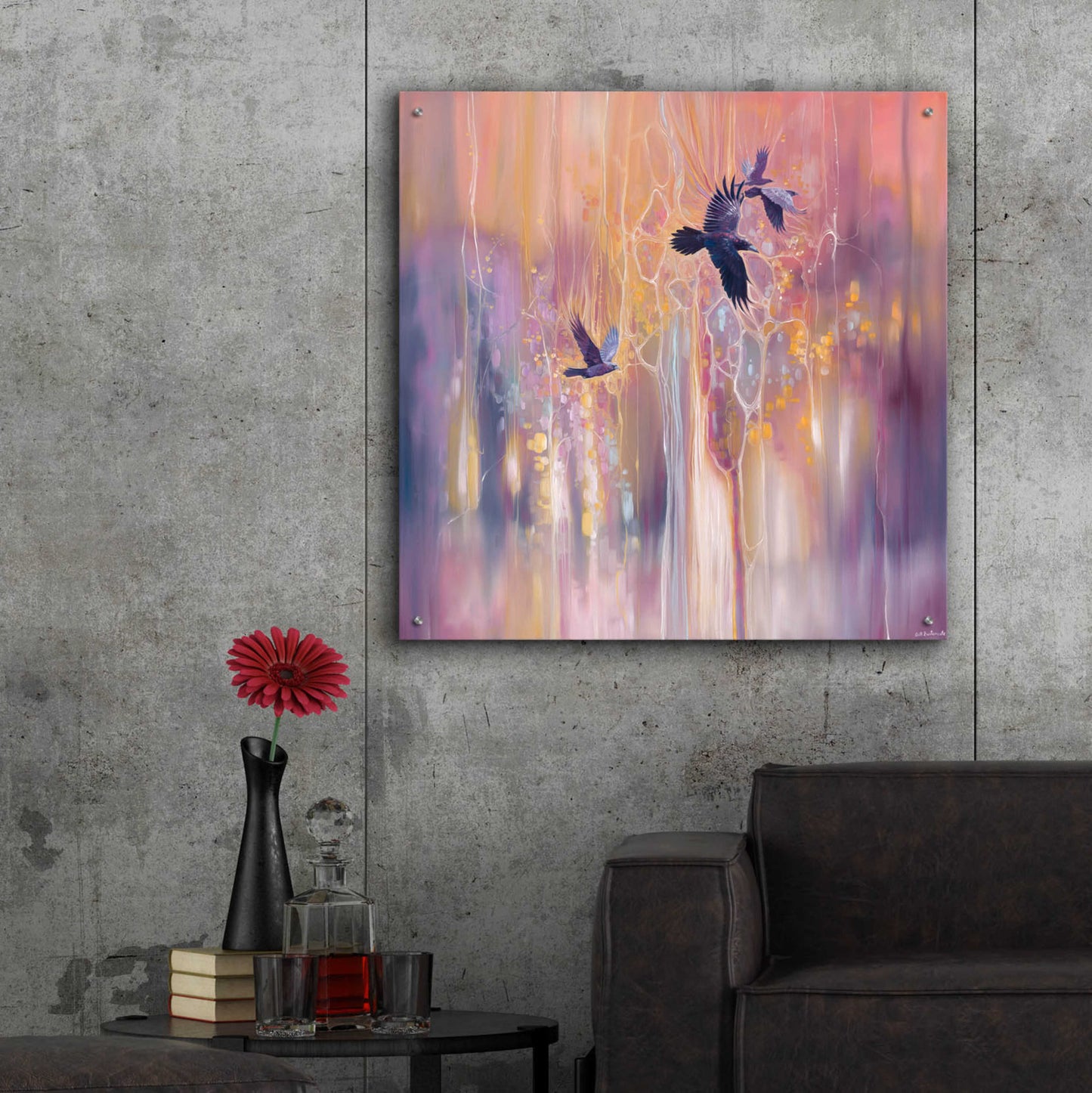 Epic Art 'Messengers of the Gods' by Gill Bustamante, Acrylic Glass Wall Art,36x36