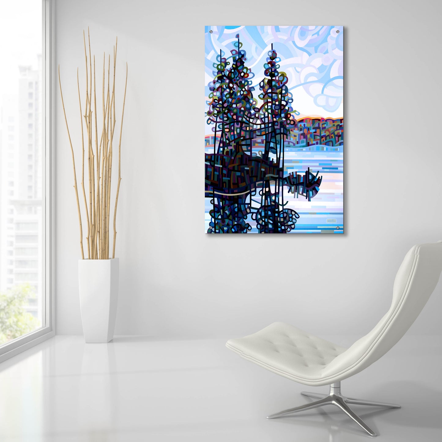 Epic Art 'Haliburton Morning' by Mandy Budan, Acrylic Glass Wall Art,24x36
