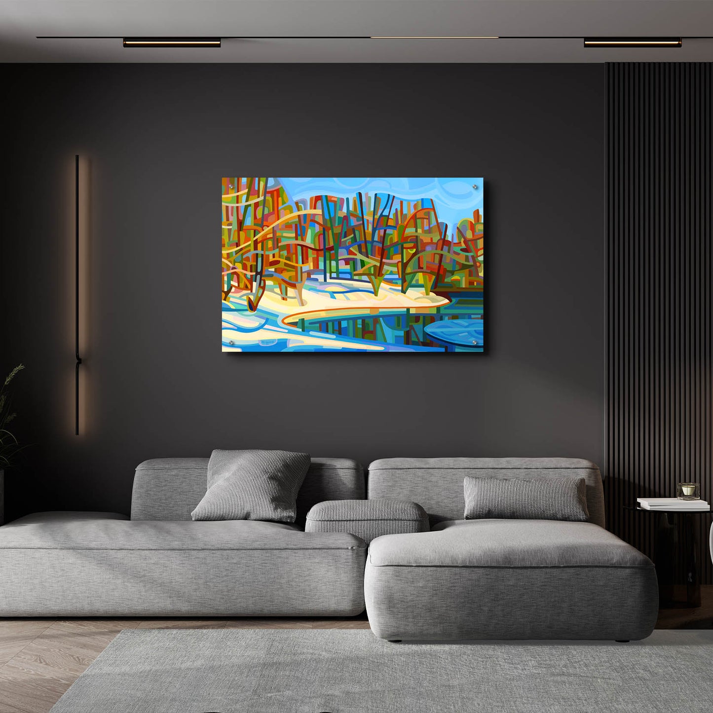 Epic Art 'Winter Warmth' by Mandy Budan, Acrylic Glass Wall Art,36x24