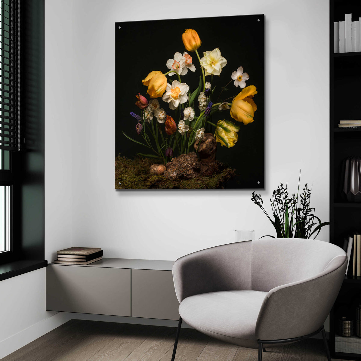 Epic Art 'An Ode to Spring' by Leah McLean, Acrylic Glass Wall Art,36x36