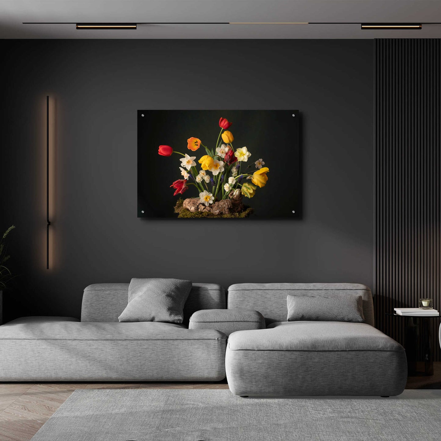 Epic Art 'Spring Fling Blooms' by Leah McLean, Acrylic Glass Wall Art,36x24