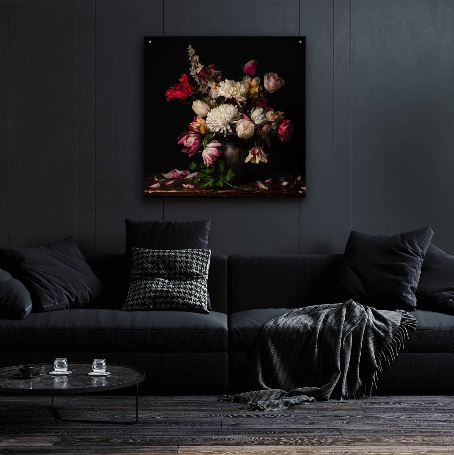 Epic Art 'Mums the Word' by Leah McLean, Acrylic Glass Wall Art,36x36