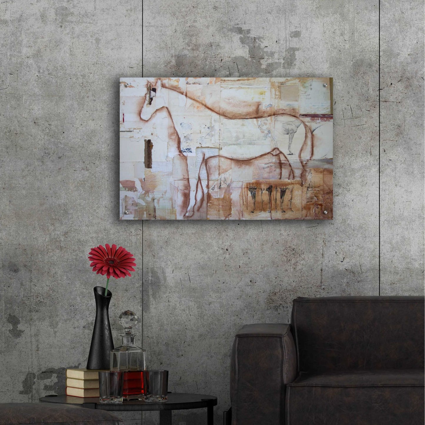 Epic Art 'Practical horse keeper' by Susan Friedman, Acrylic Glass Wall Art,36x24