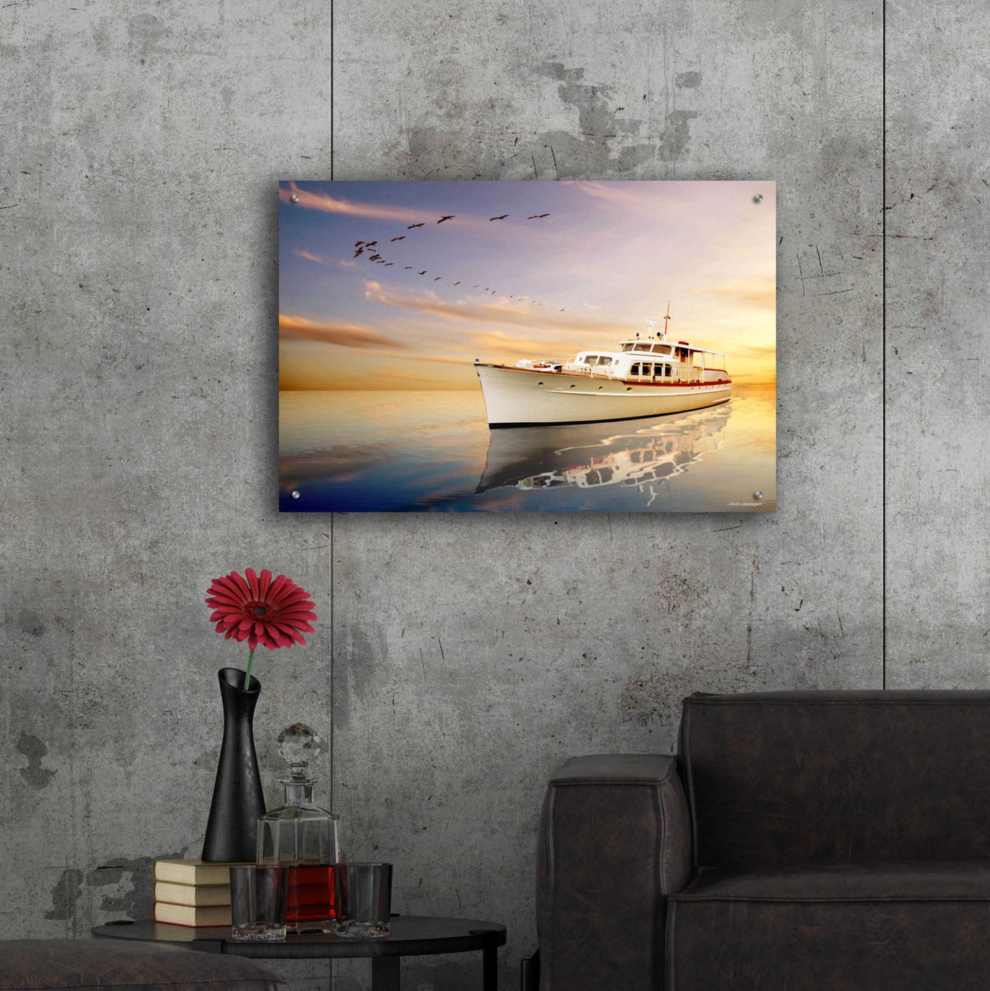 Epic Art 'Summer Sunset' by Carlos Casamayor, Acrylic Glass Wall Art,36x24