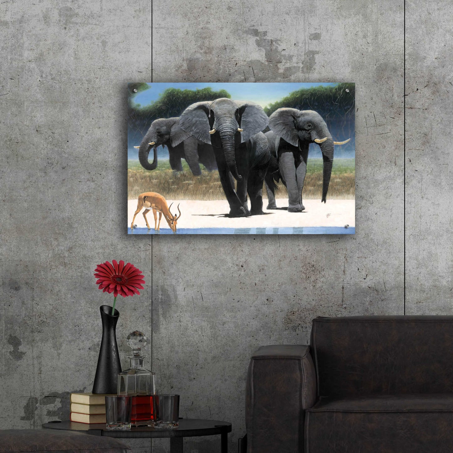 Epic Art 'The Approach' by Durwood Coffey, Acrylic Glass Wall Art,36x24