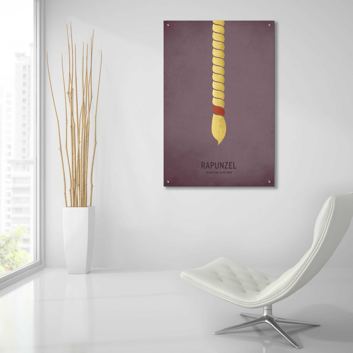 Epic Art 'Rapunzel' by Christian Jackson, Acrylic Glass Wall Art,24x36