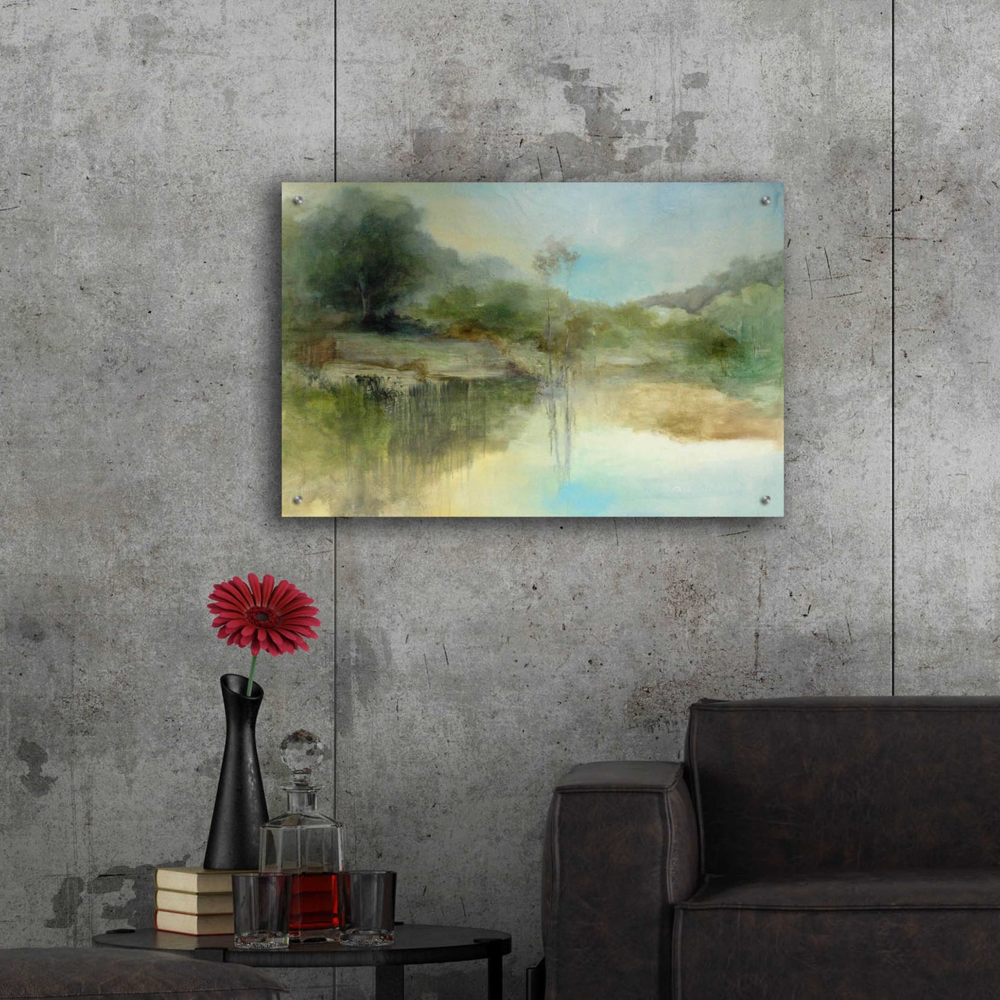 Epic Art 'The Lazy Day' by J Austin Jennings, Acrylic Glass Wall Art,36x24