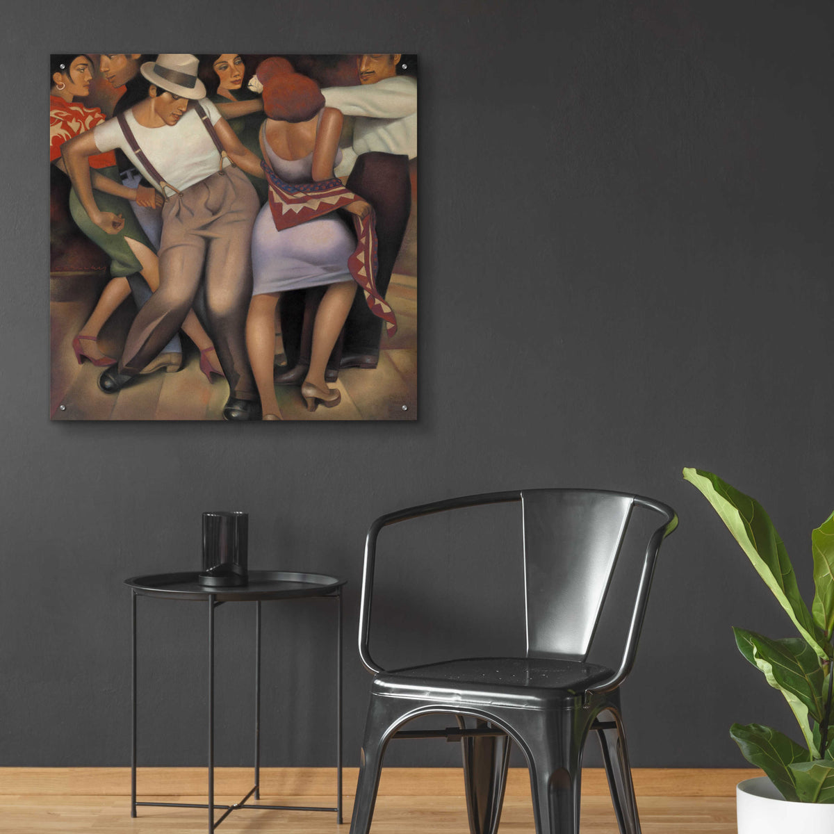 Epic Art 'Latino Jazz' by Gary Kelley, Acrylic Glass Wall Art,36x36
