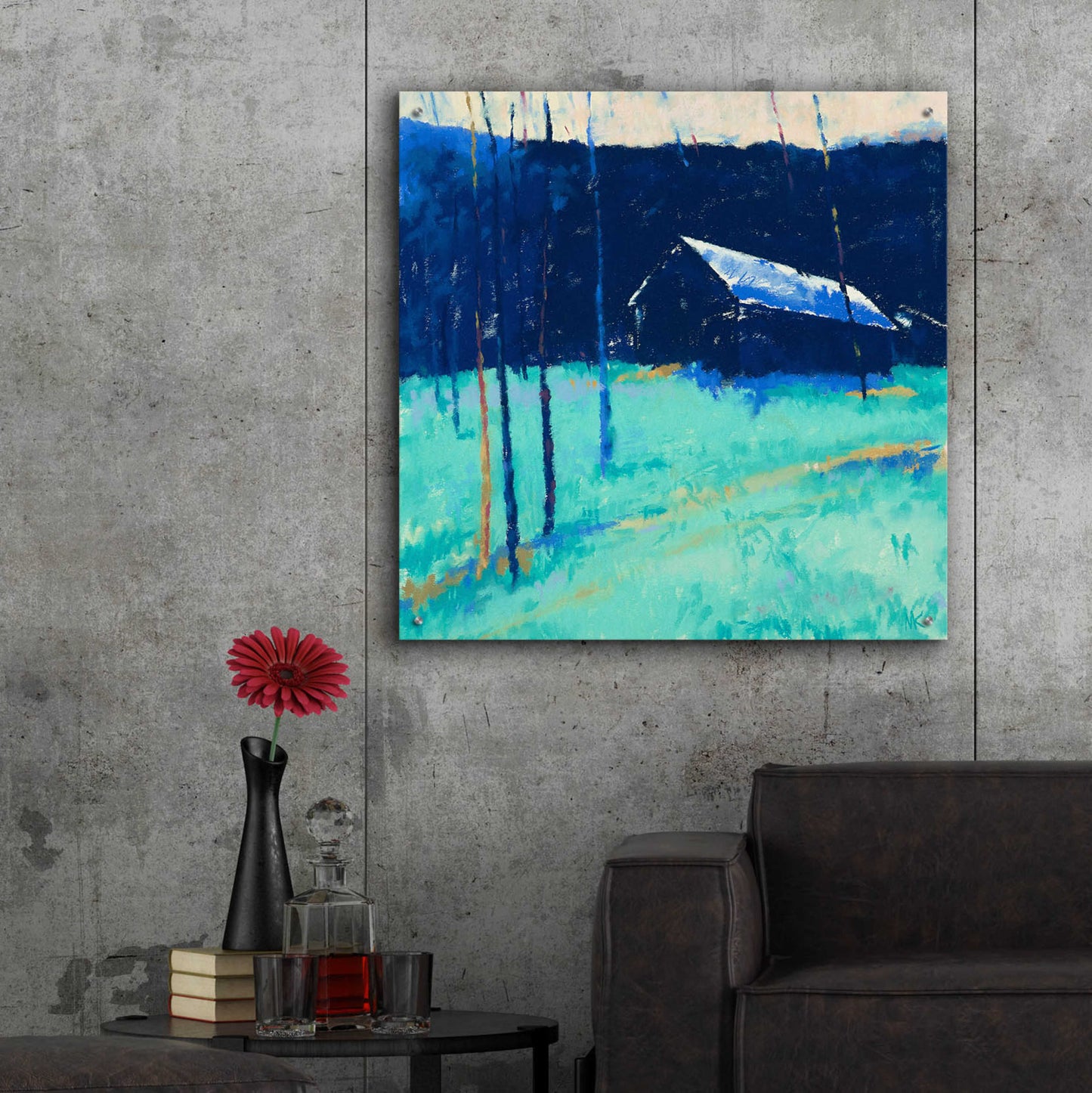 Epic Art 'Moon Glow' by Mike Kelly, Acrylic Glass Wall Art,36x36