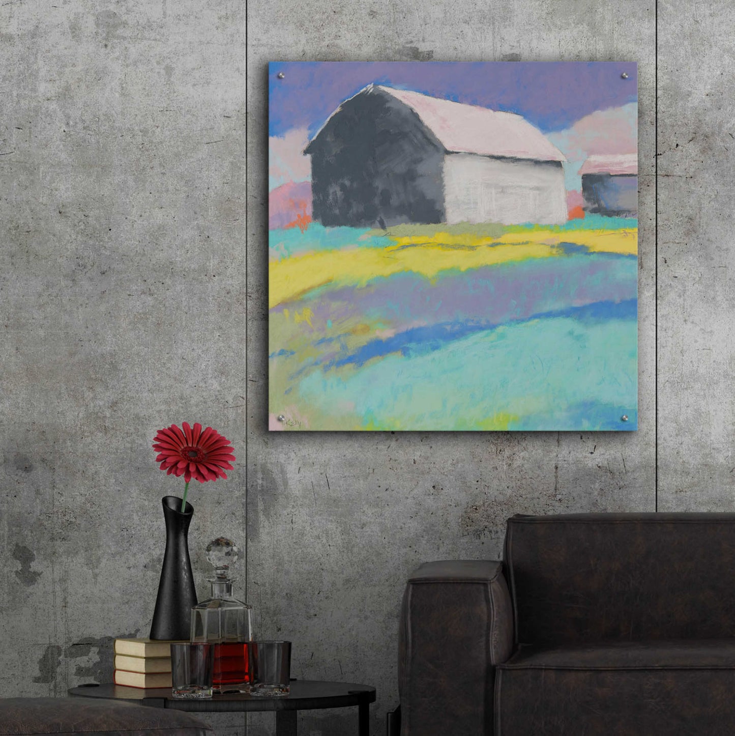 Epic Art 'Summer Day' by Mike Kelly, Acrylic Glass Wall Art,36x36