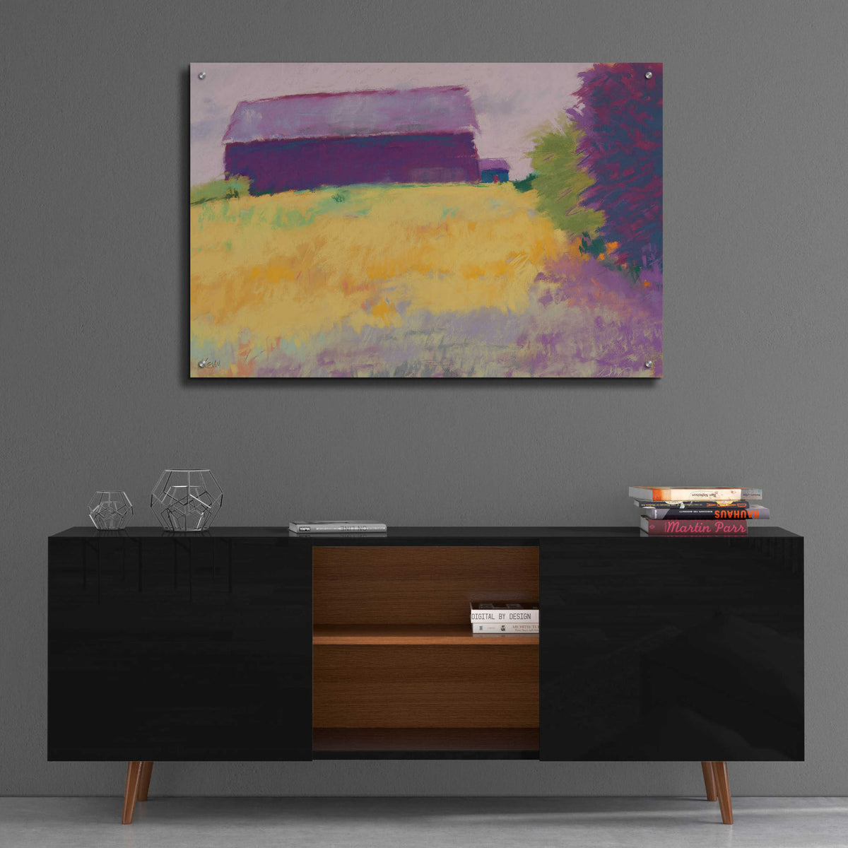 Epic Art 'Wheat Field' by Mike Kelly, Acrylic Glass Wall Art,36x24