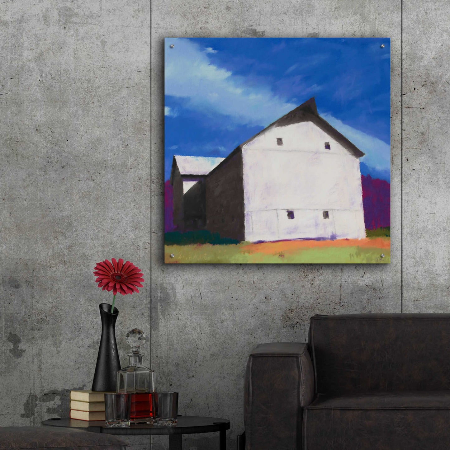 Epic Art 'White Giant' by Mike Kelly, Acrylic Glass Wall Art,36x36