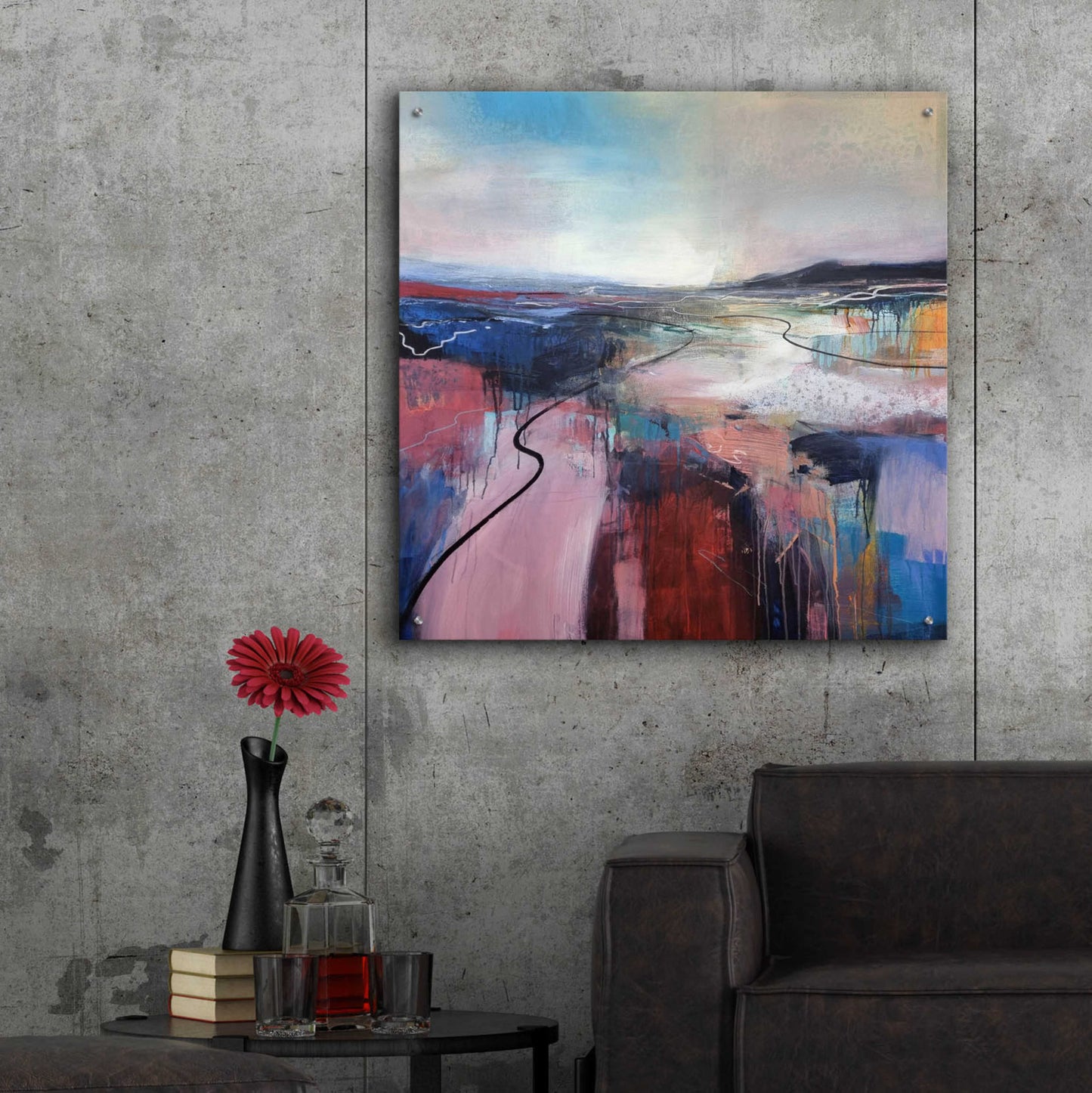 Epic Art 'I'll Meet You On The Estuary' by Andrew Kinmont, Acrylic Glass Wall Art,36x36
