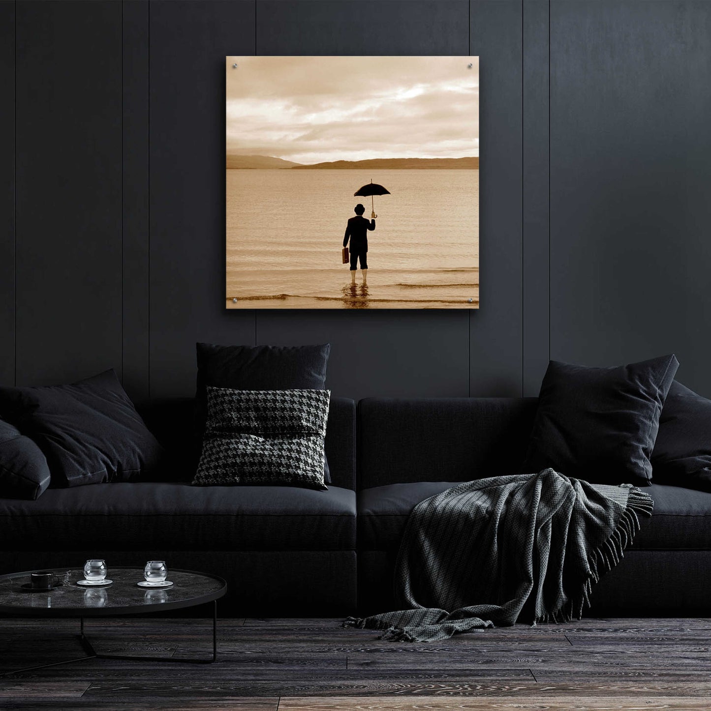 Epic Art 'Incident at Loch Ness' by Alan Klug, Acrylic Glass Wall Art,36x36