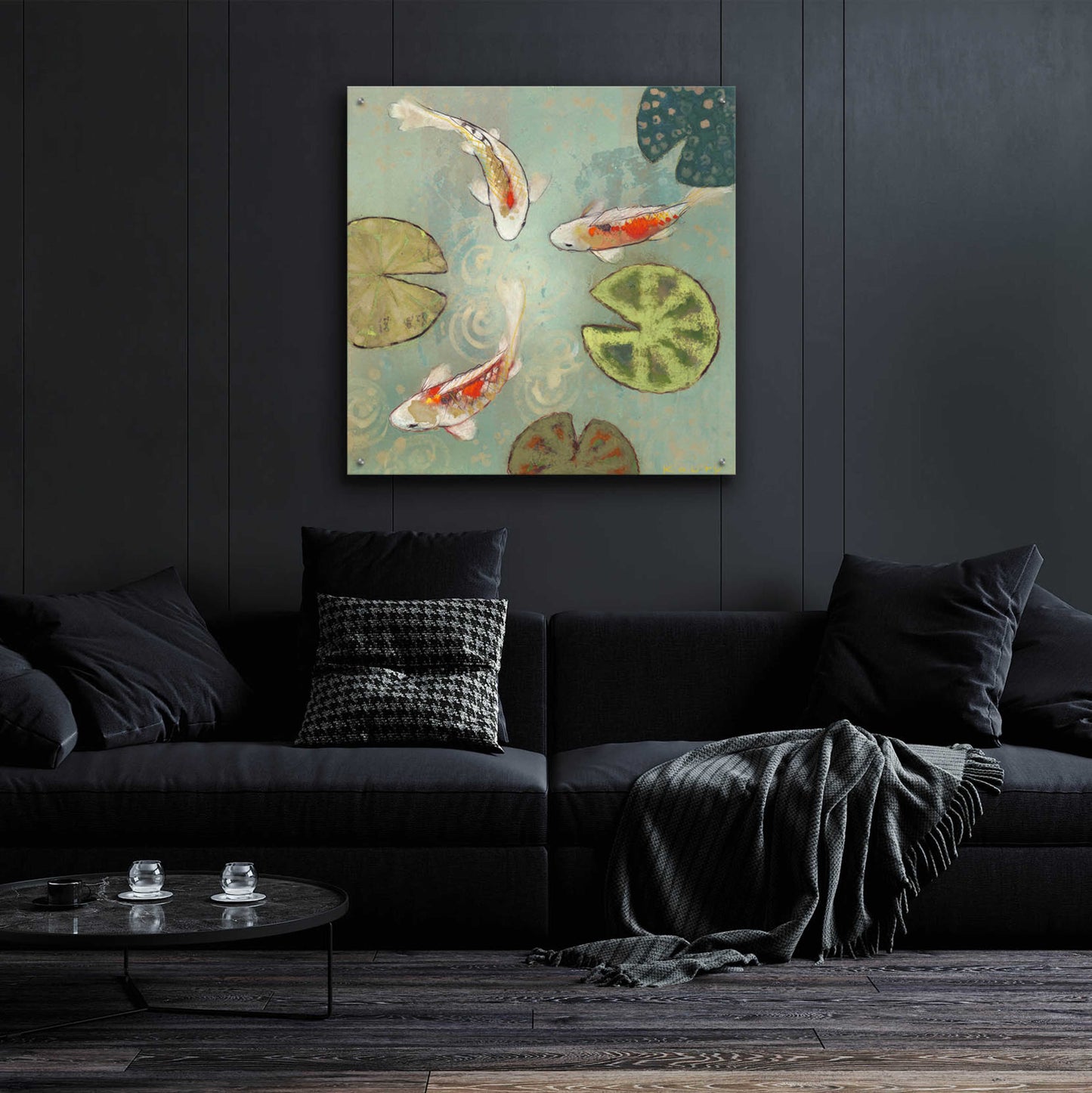 Epic Art 'Floating Motion II' by Aleah Koury, Acrylic Glass Wall Art,36x36