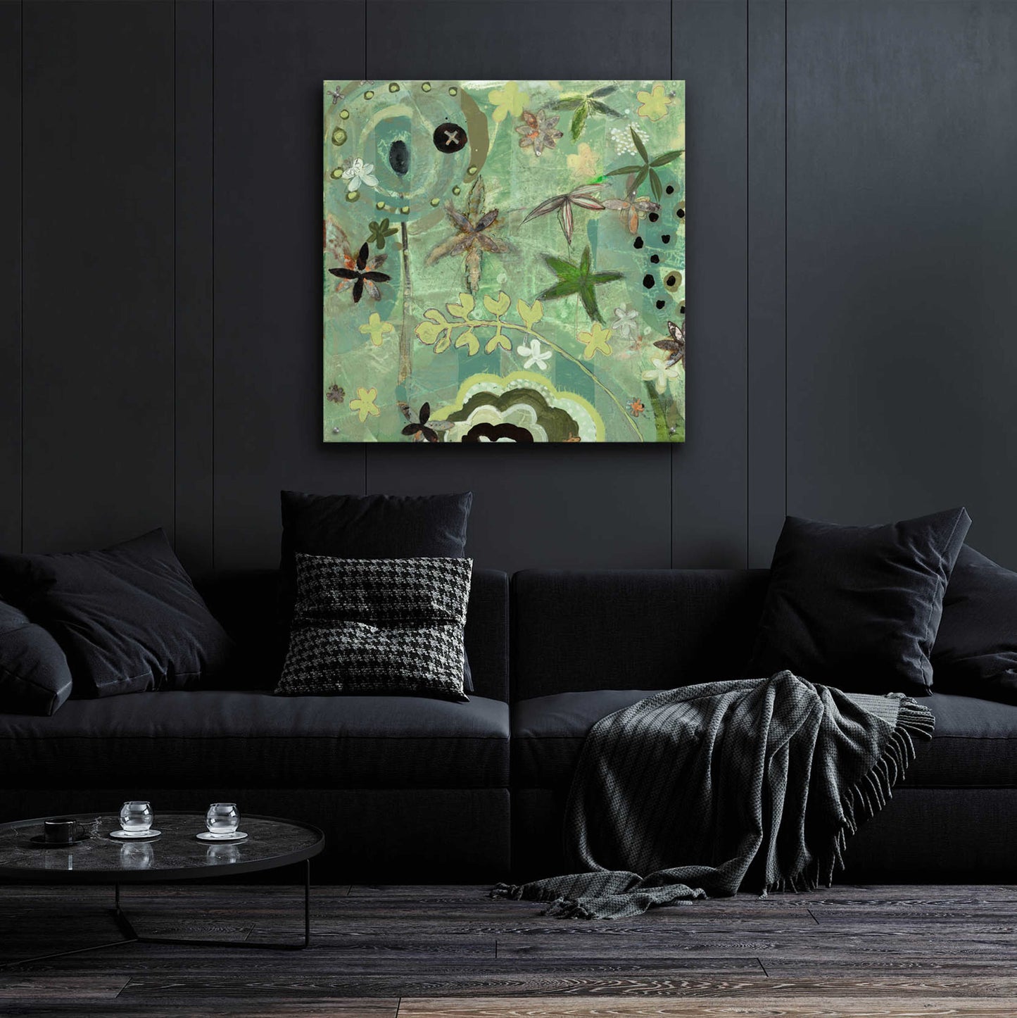 Epic Art 'Floral Fantasies 1' by Aleah Koury, Acrylic Glass Wall Art,36x36