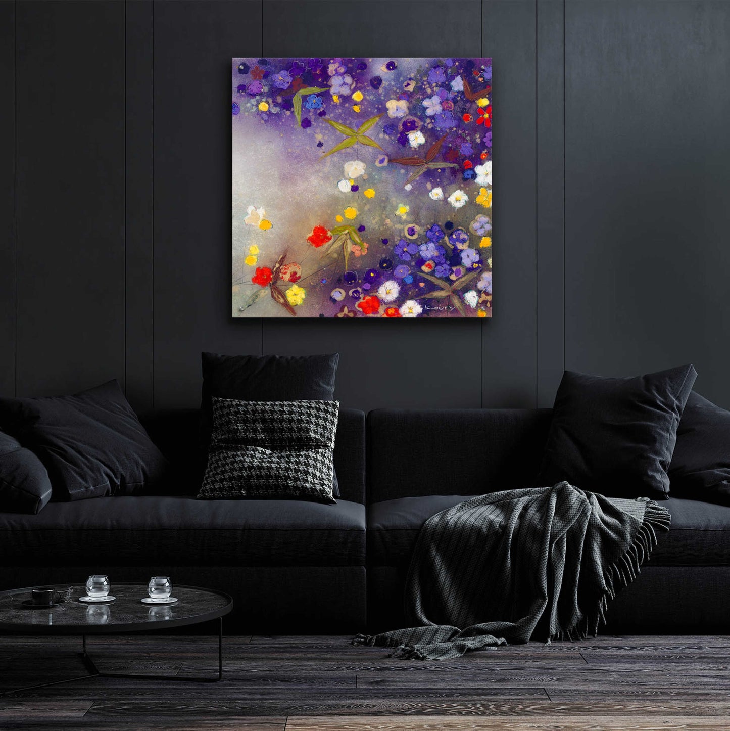 Epic Art 'Gardens in the Mist X' by Aleah Koury, Acrylic Glass Wall Art,36x36