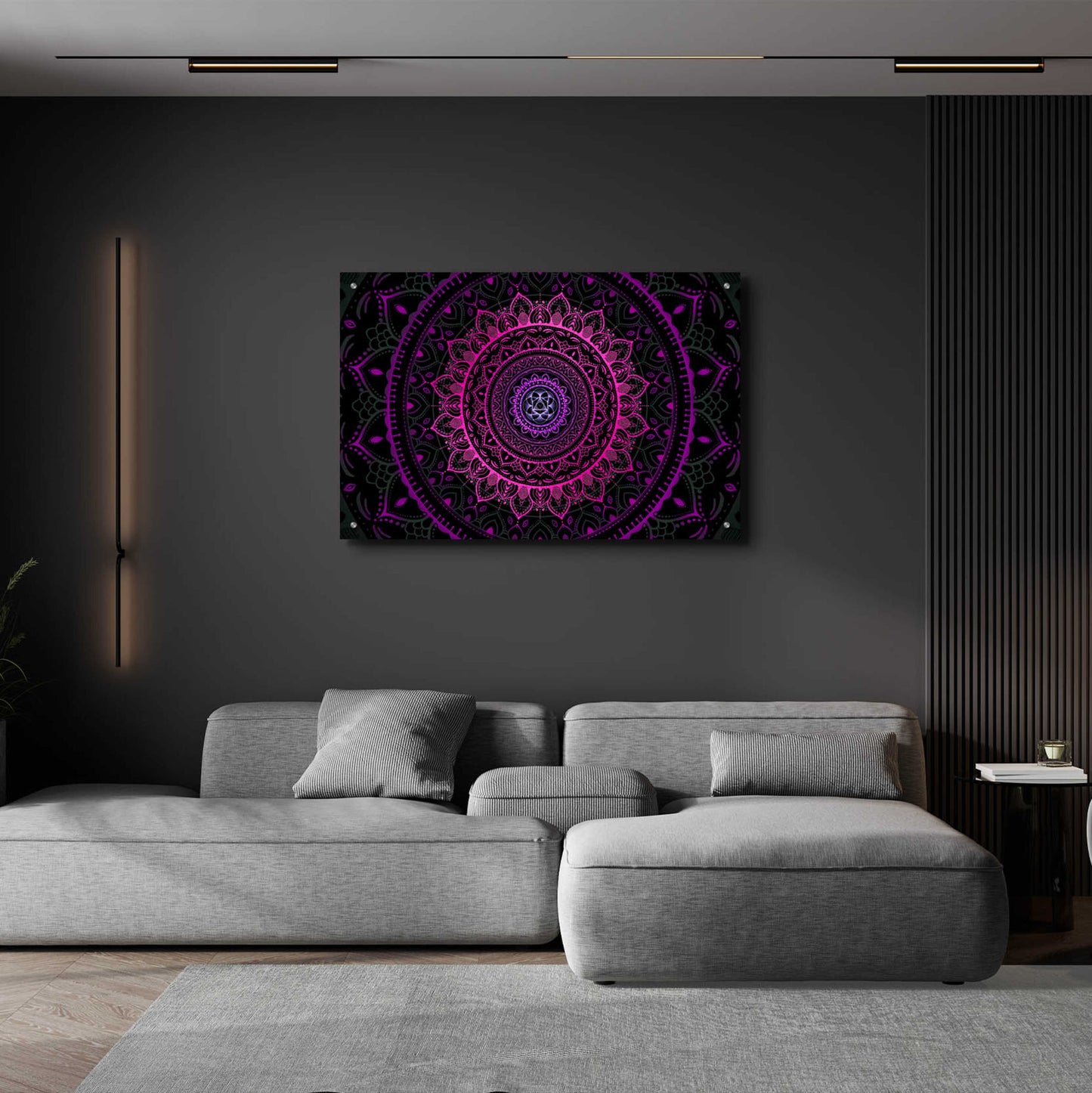 Epic Art 'Zen Mandala 3' by Cameron Gray, Acrylic Glass Wall Art,36x24