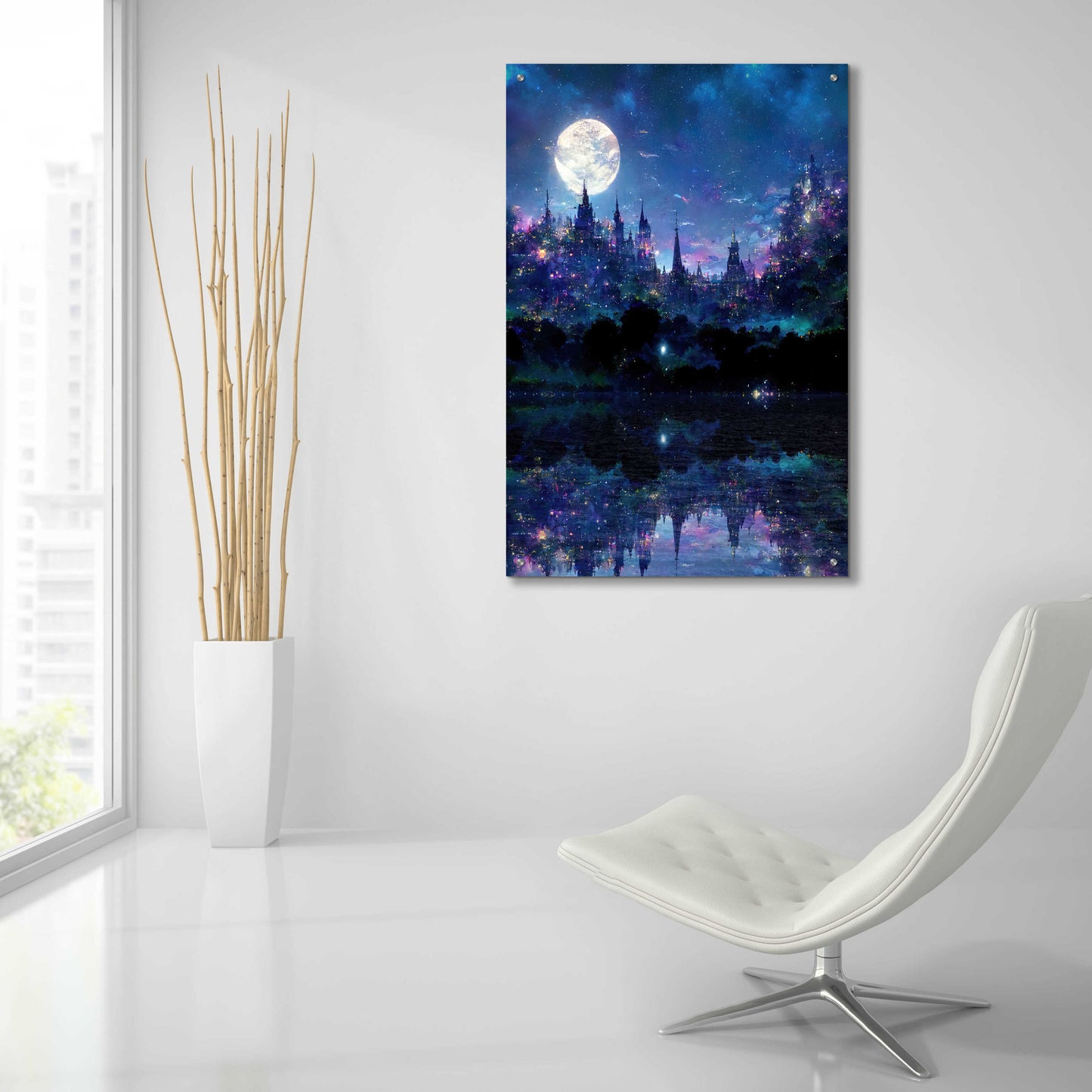 Epic Art 'Glowing In The Night' by Cameron Gray, Acrylic Glass Wall Art,24x36
