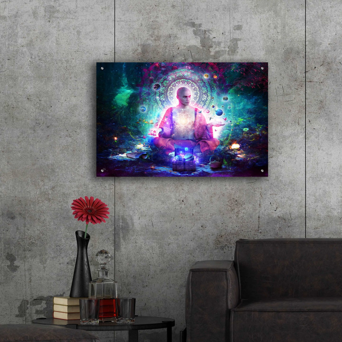Epic Art 'Mindfulness' by Cameron Gray, Acrylic Glass Wall Art,36x24