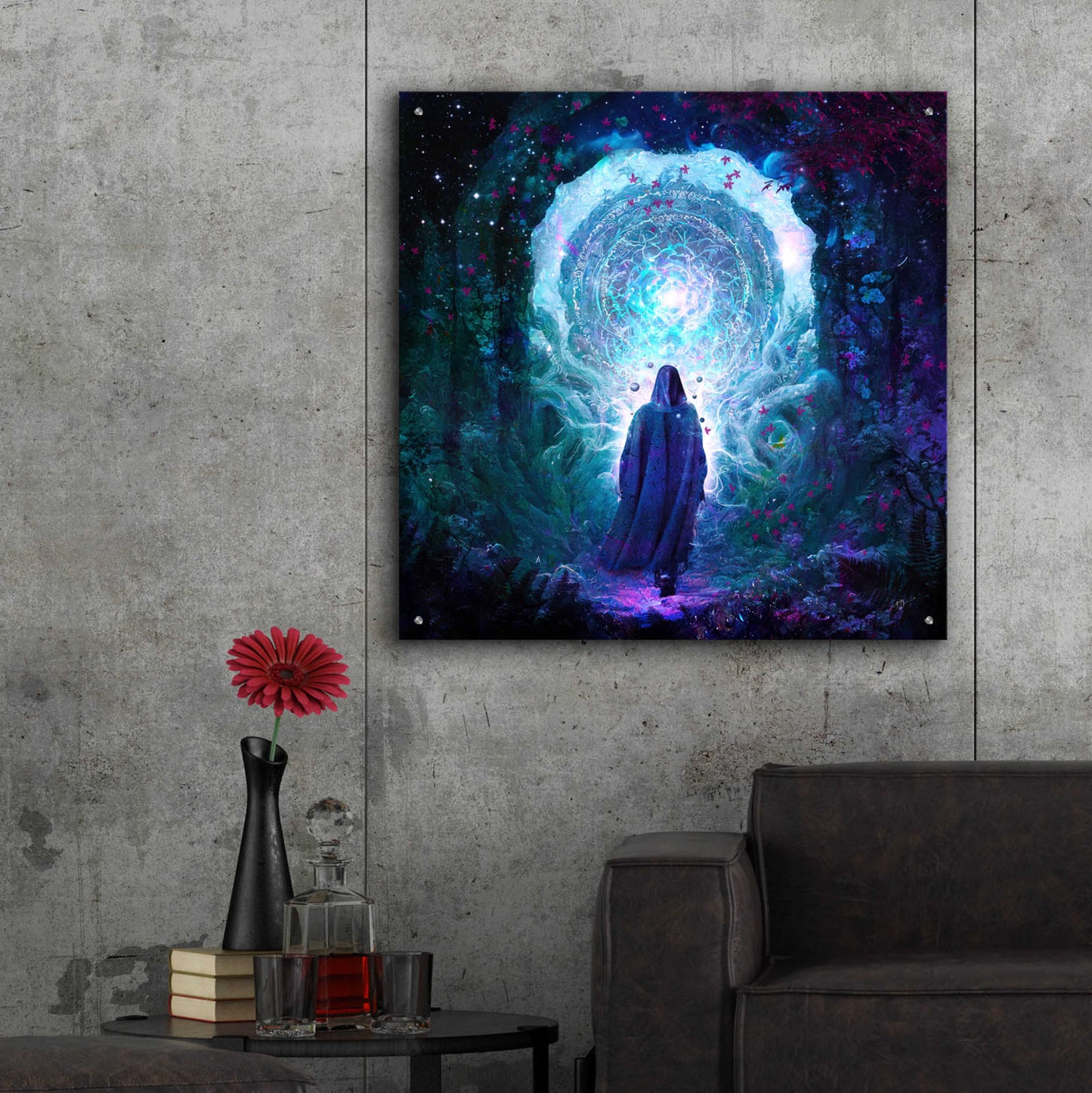 Epic Art 'Walk With No Whisper' by Cameron Gray, Acrylic Glass Wall Art,36x36