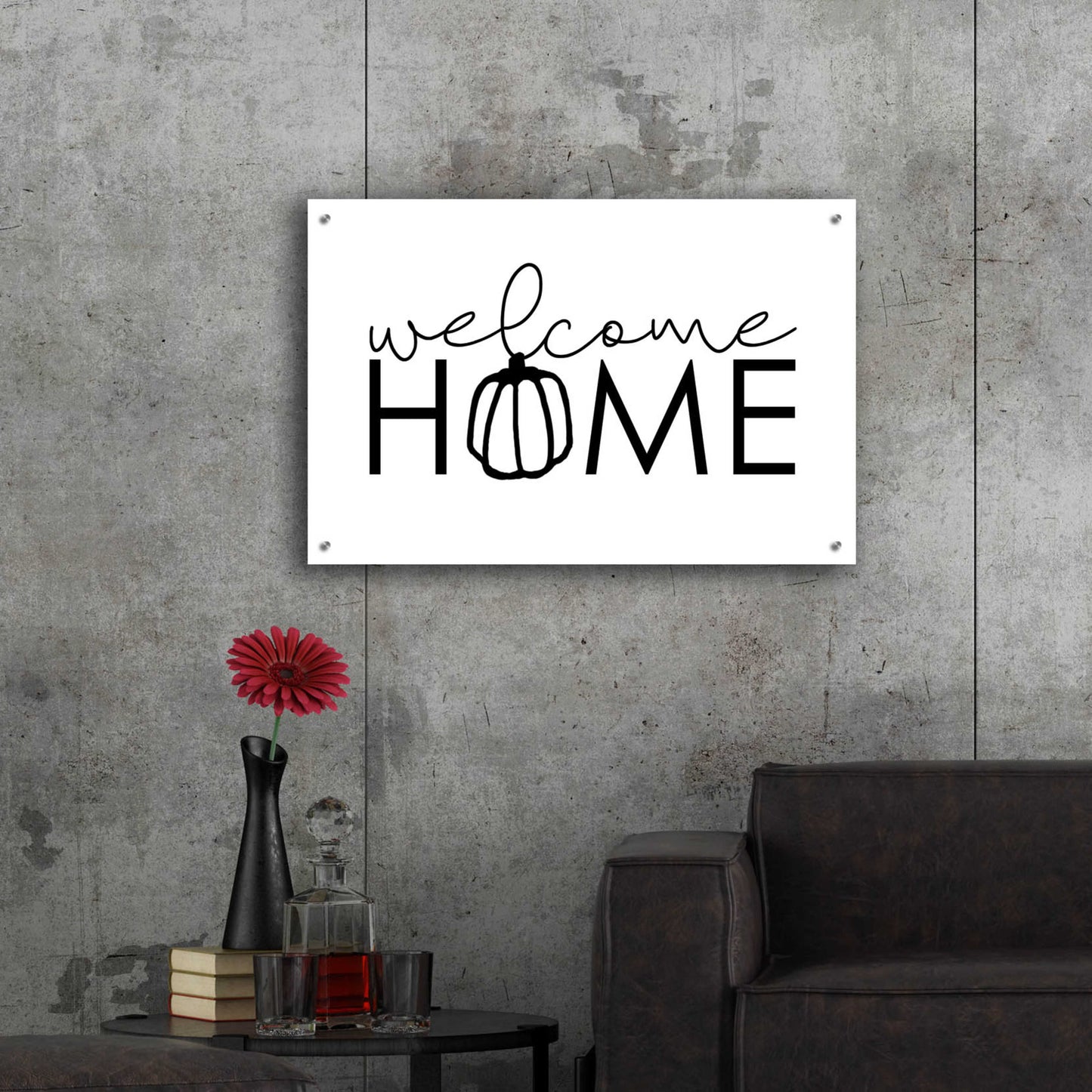 Epic Art 'Welcome Home' by Dogwood Portfolio, Acrylic Glass Wall Art,36x24