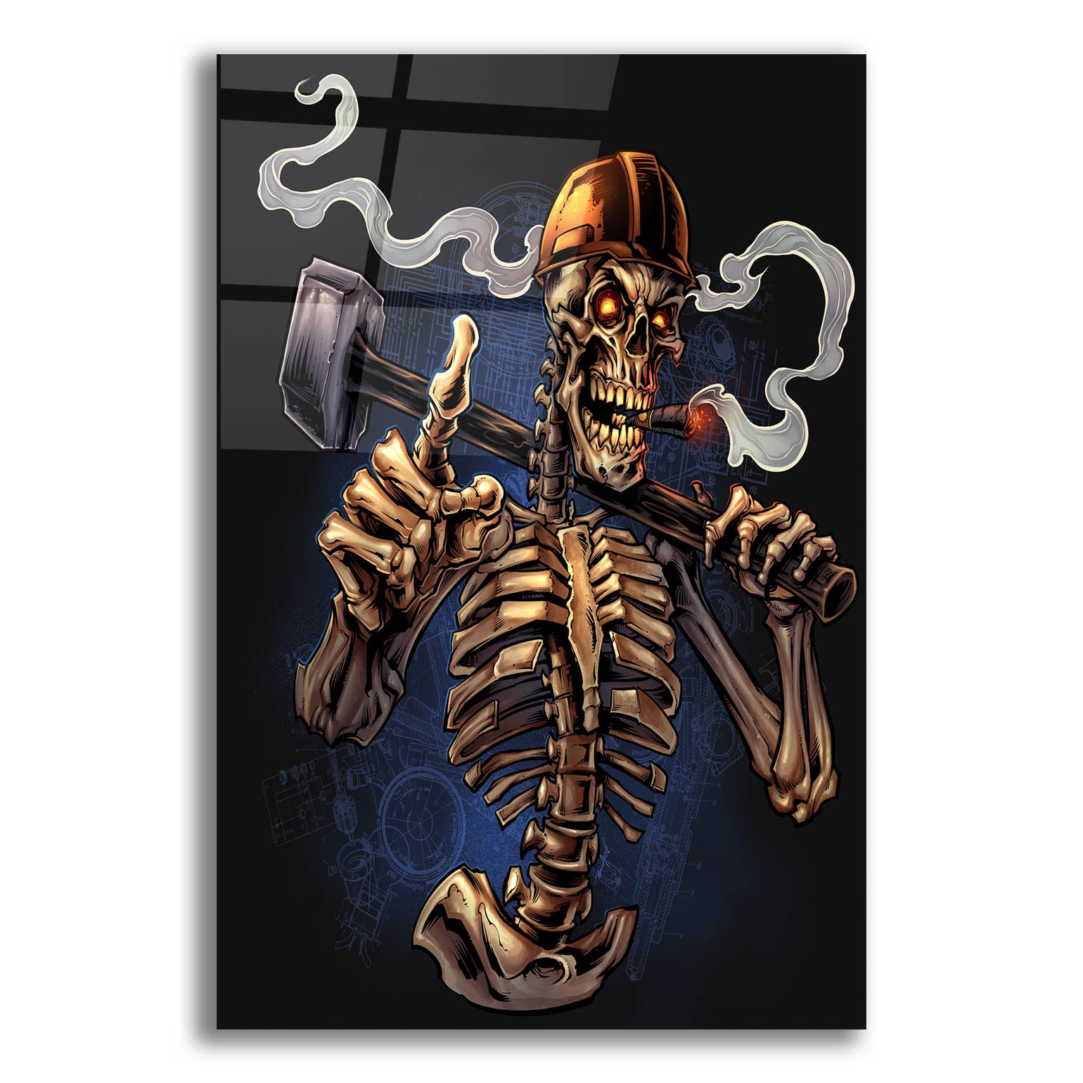 Epic Art 'Sledgehammer Skeleton Licensing' by Flyland Designs