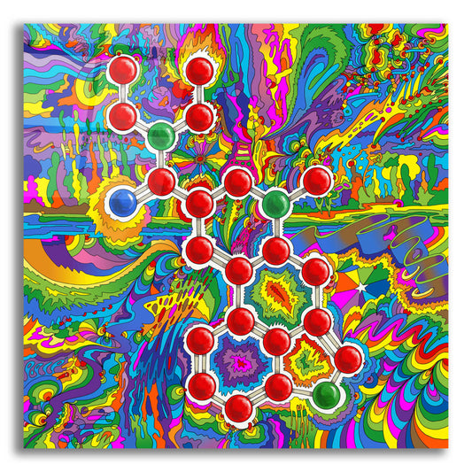 Epic Art 'LSD Molecule' by Howie Green, Acrylic Glass Wall Art