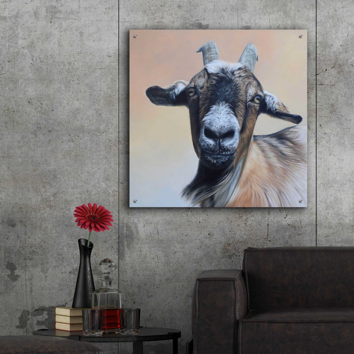Epic Art 'Rosie' by Sam Dolman, Acrylic Glass Wall Art,36x36