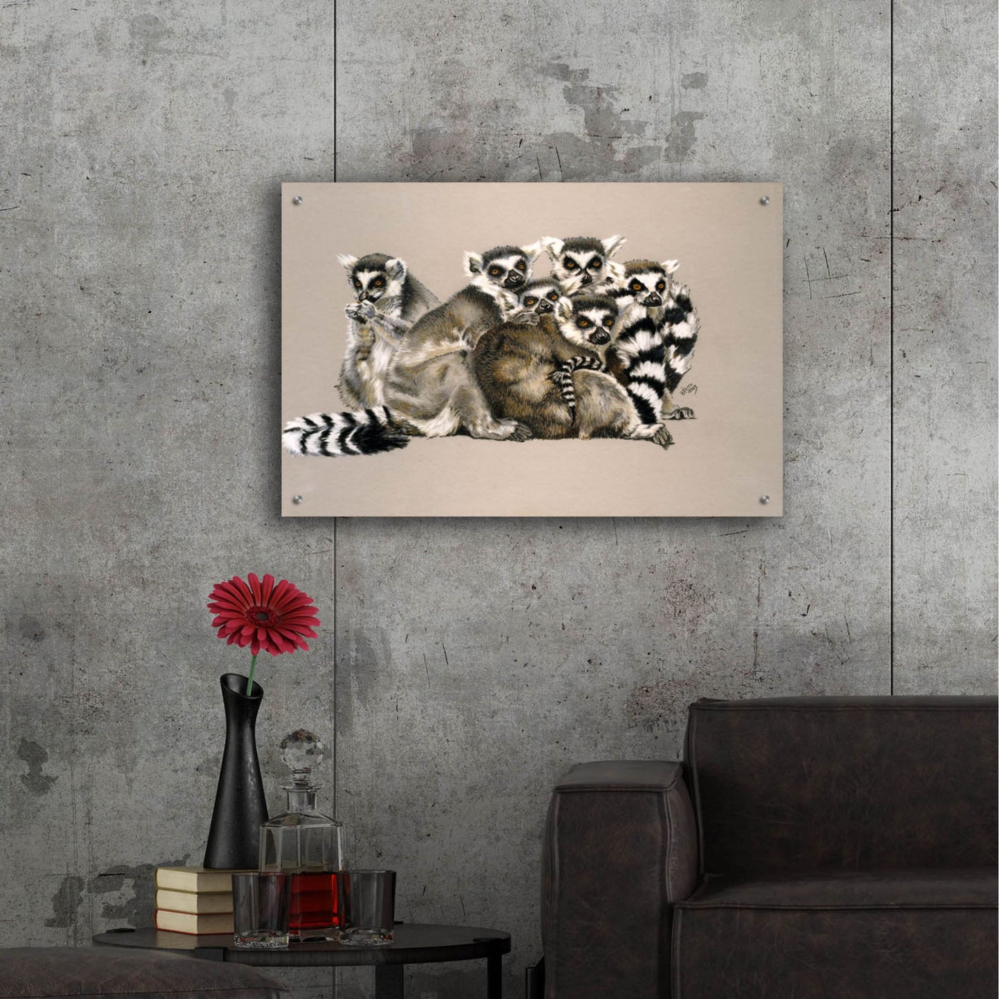 Epic Art 'Odd Man Out' by Barbara Keith, Acrylic Glass Wall Art,36x24