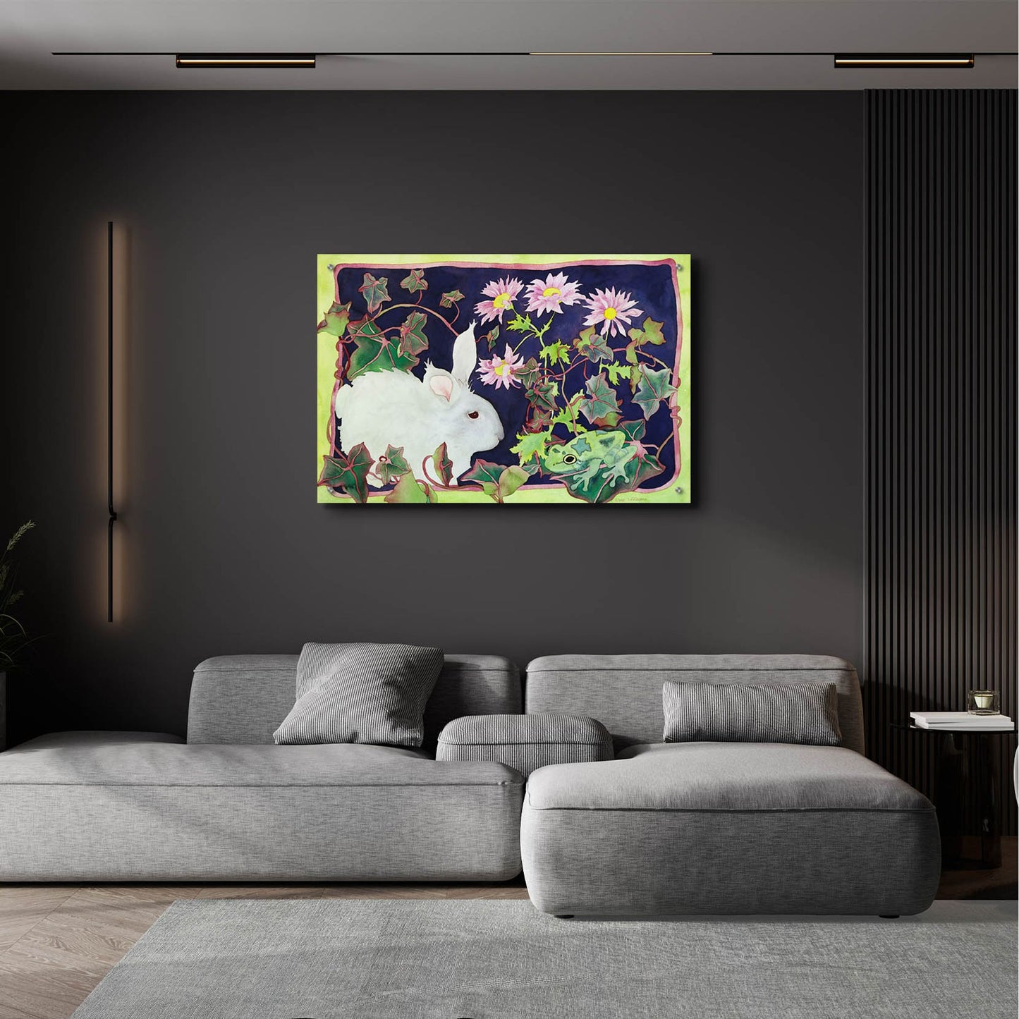 Epic Art 'Kiss That Frog' by Carissa Luminess, Acrylic Glass Wall Art,36x24