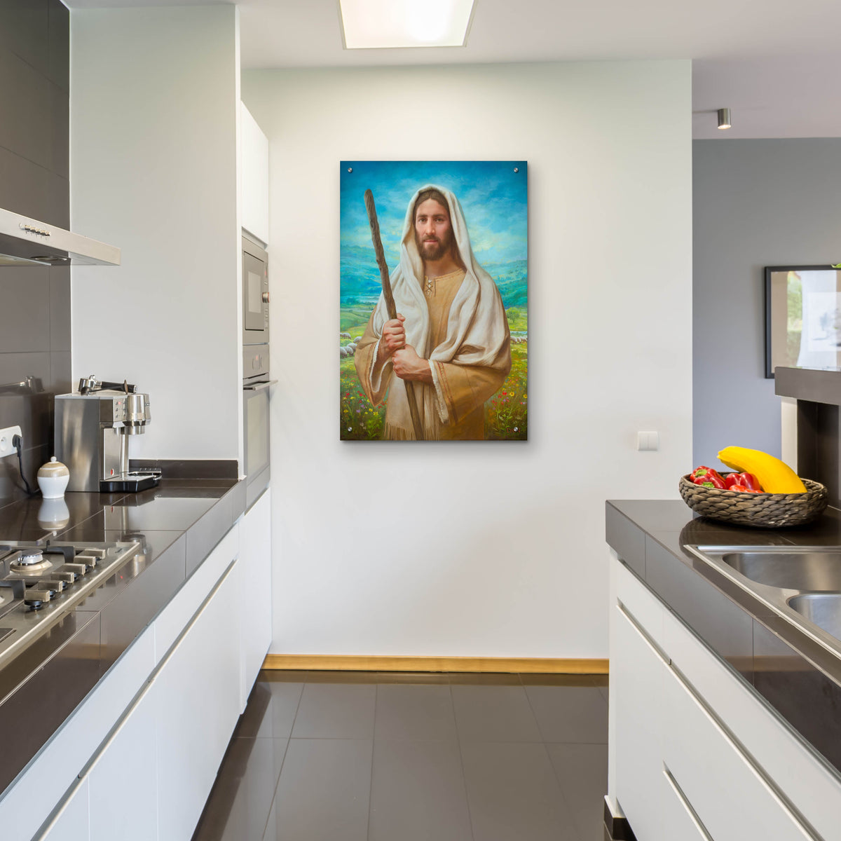 Epic Art 'Feed My Sheep' by Howard Lyon, Acrylic Glass Wall Art,24x36