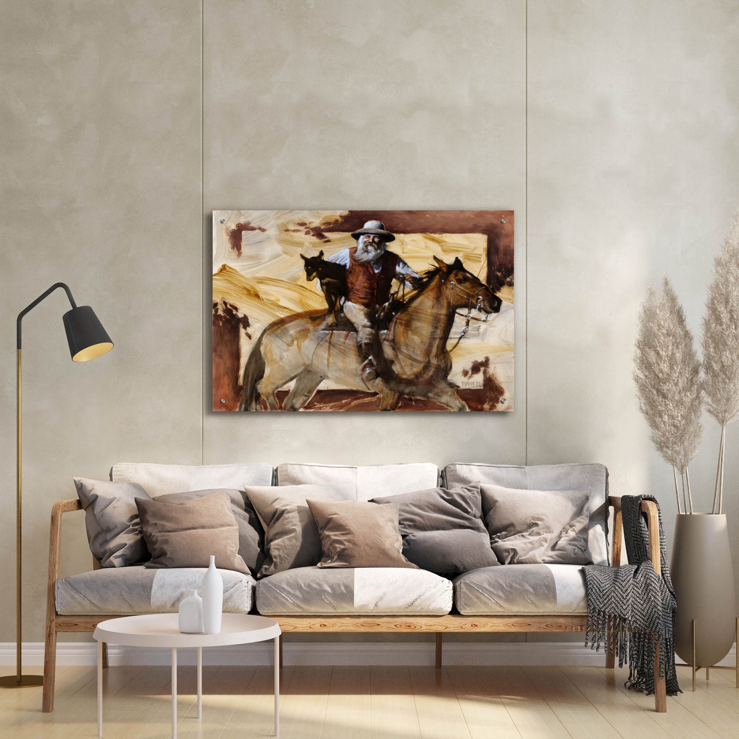 Epic Art 'Hitchin' A Ride' by J. E. Knauf, Acrylic Glass Wall Art,36x24