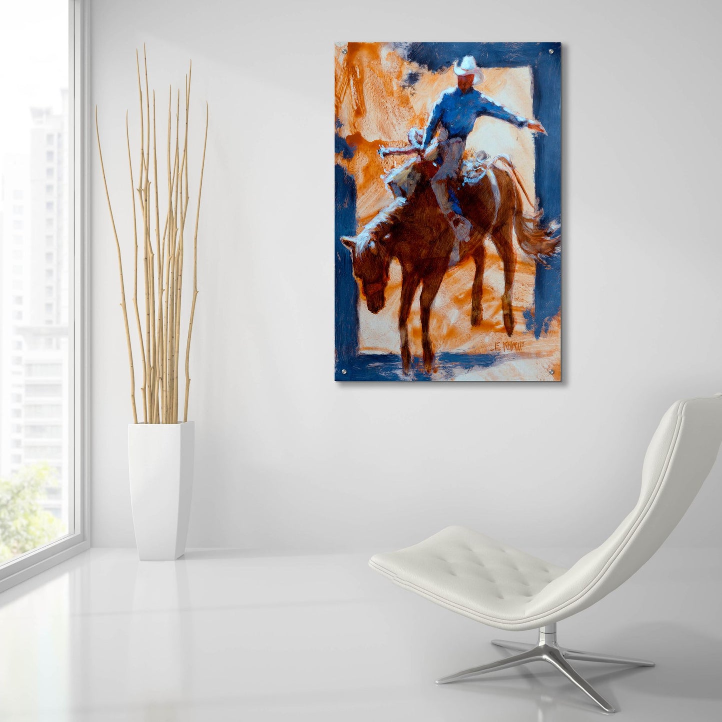 Epic Art 'Up In Back' by J. E. Knauf, Acrylic Glass Wall Art,24x36